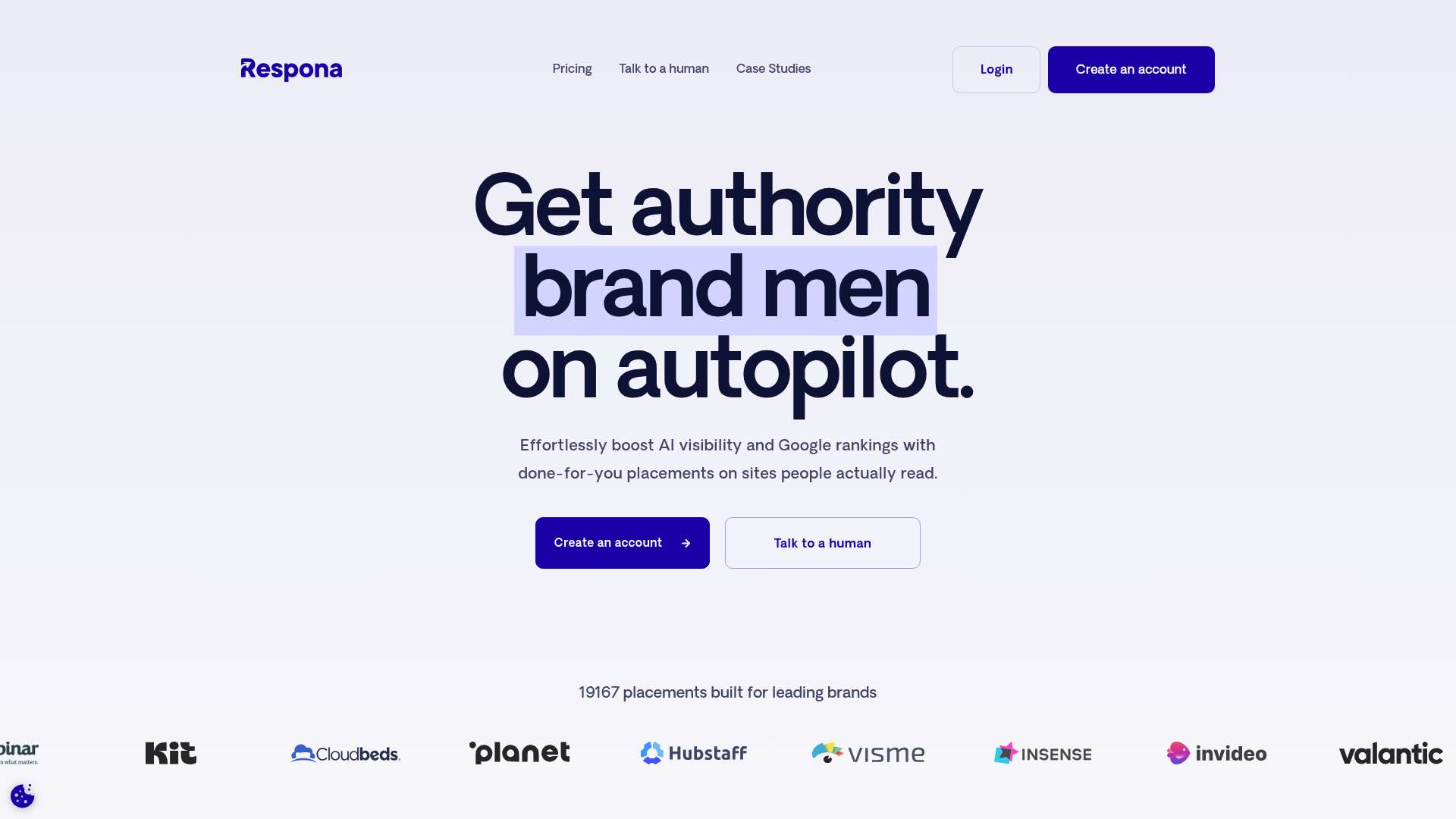 Respona homepage