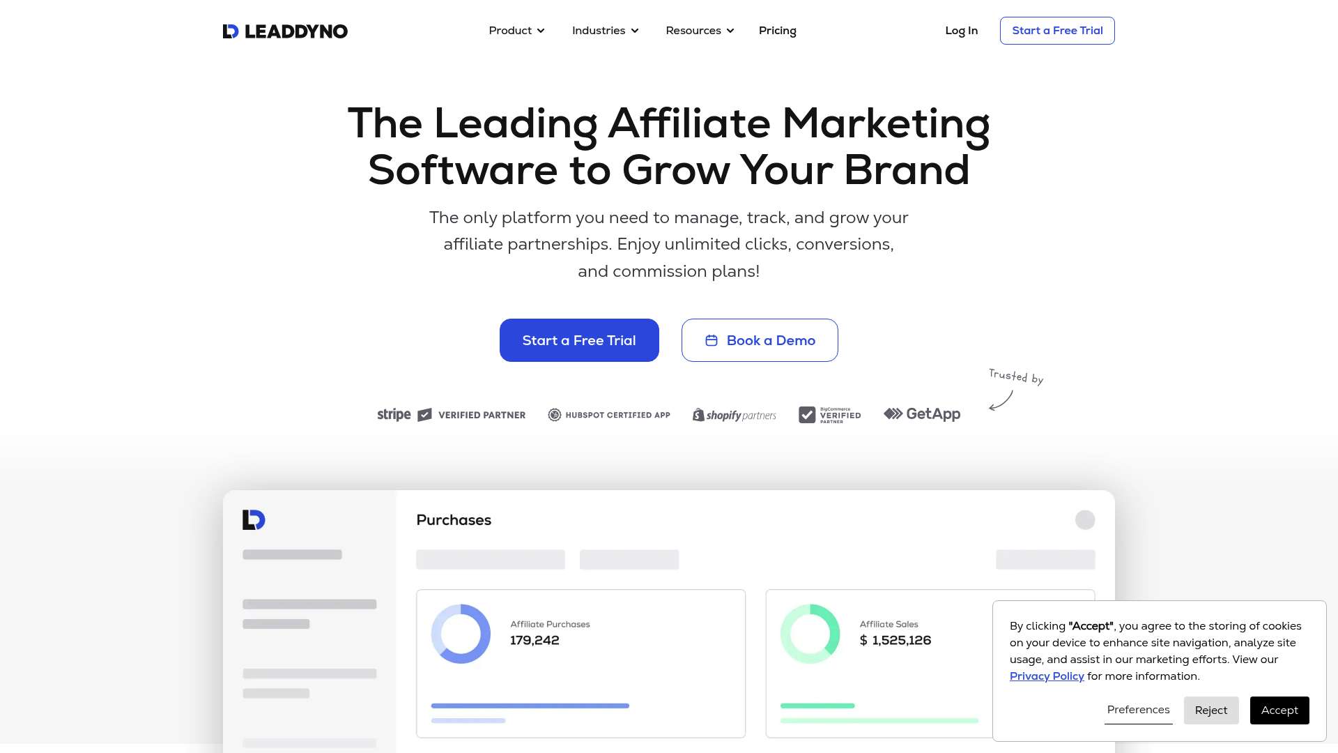 LeadDyno homepage