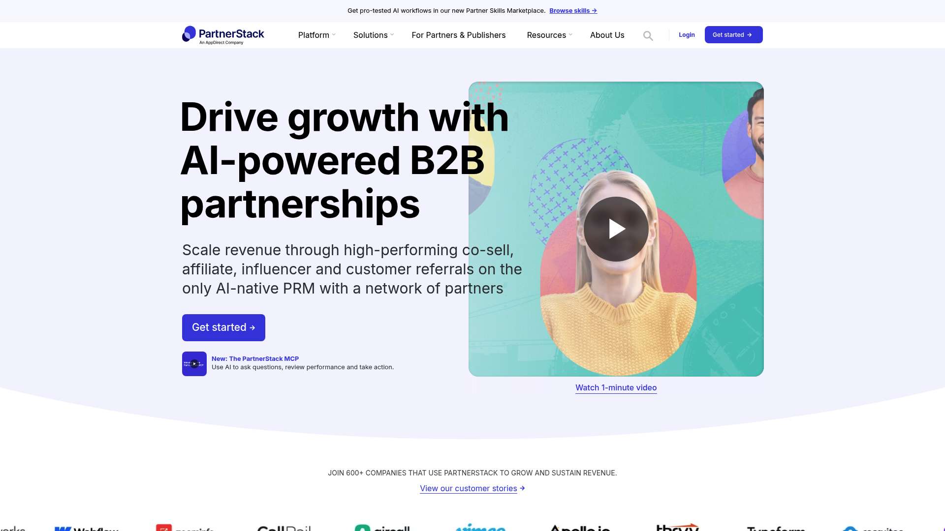 PartnerStack homepage