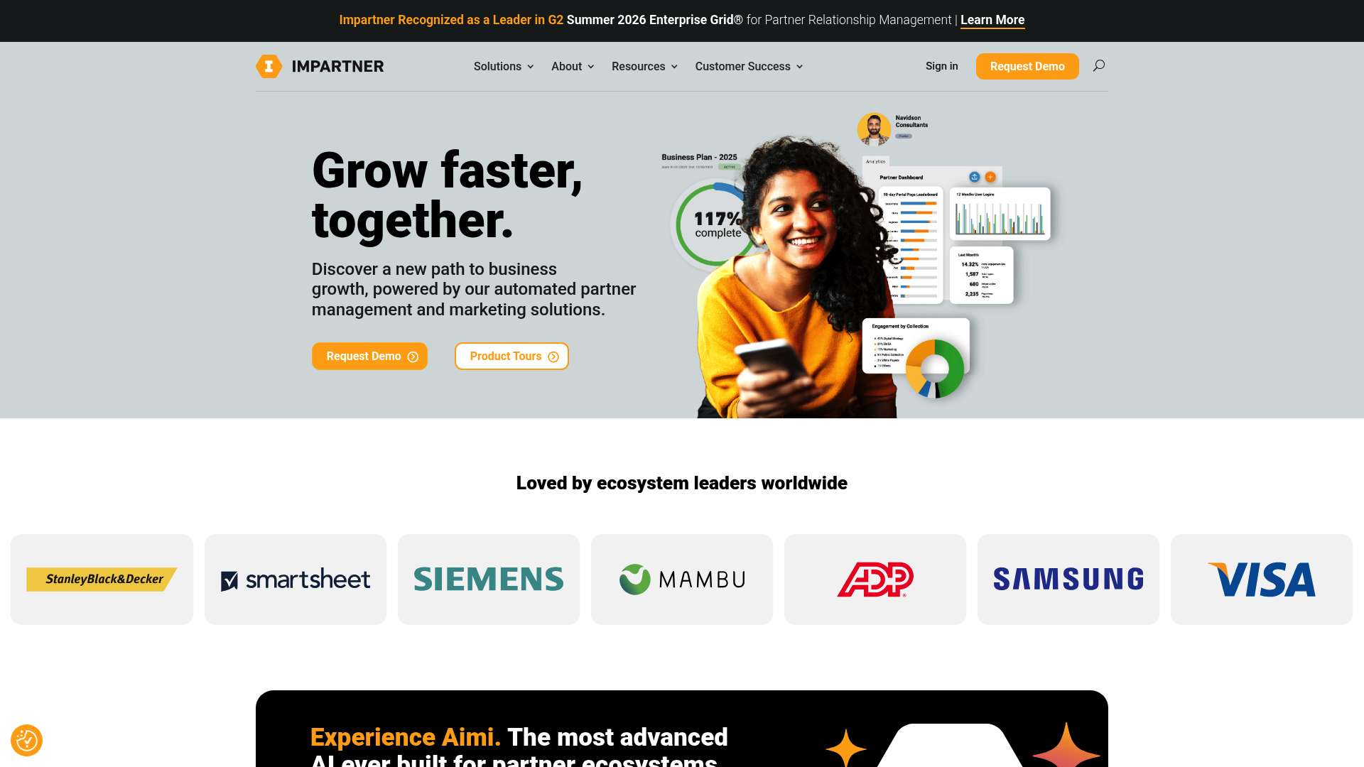 Impartner homepage