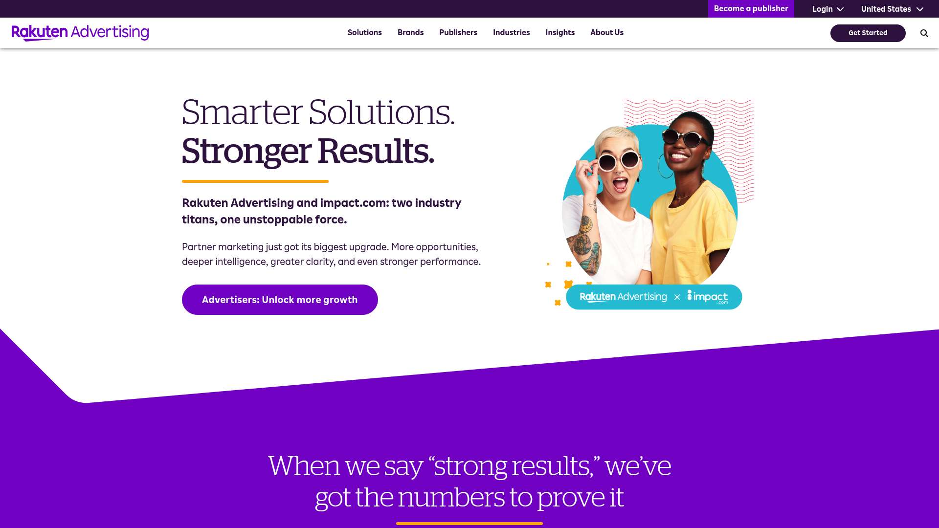 Rakuten Advertising homepage