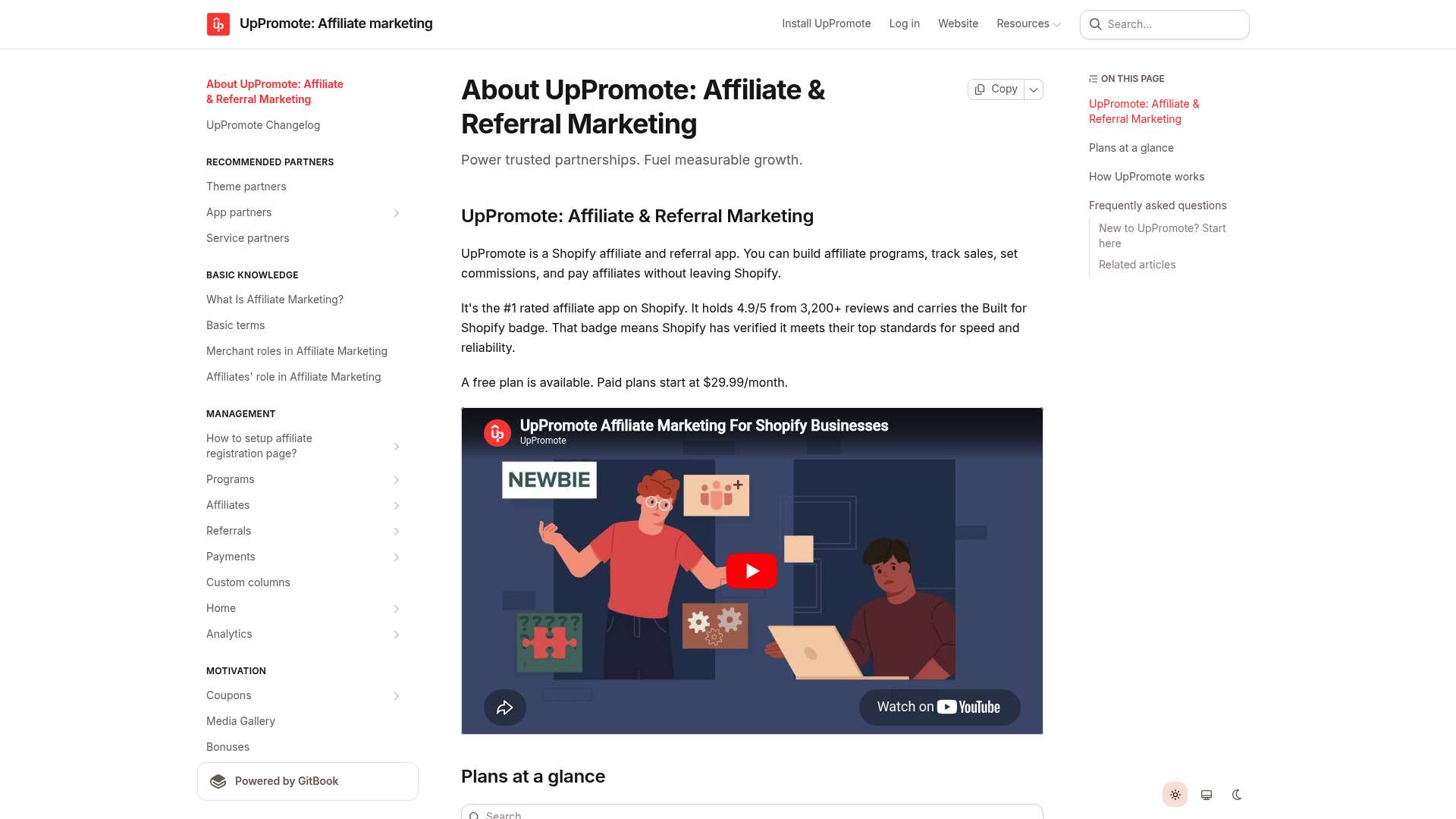 UpPromote homepage