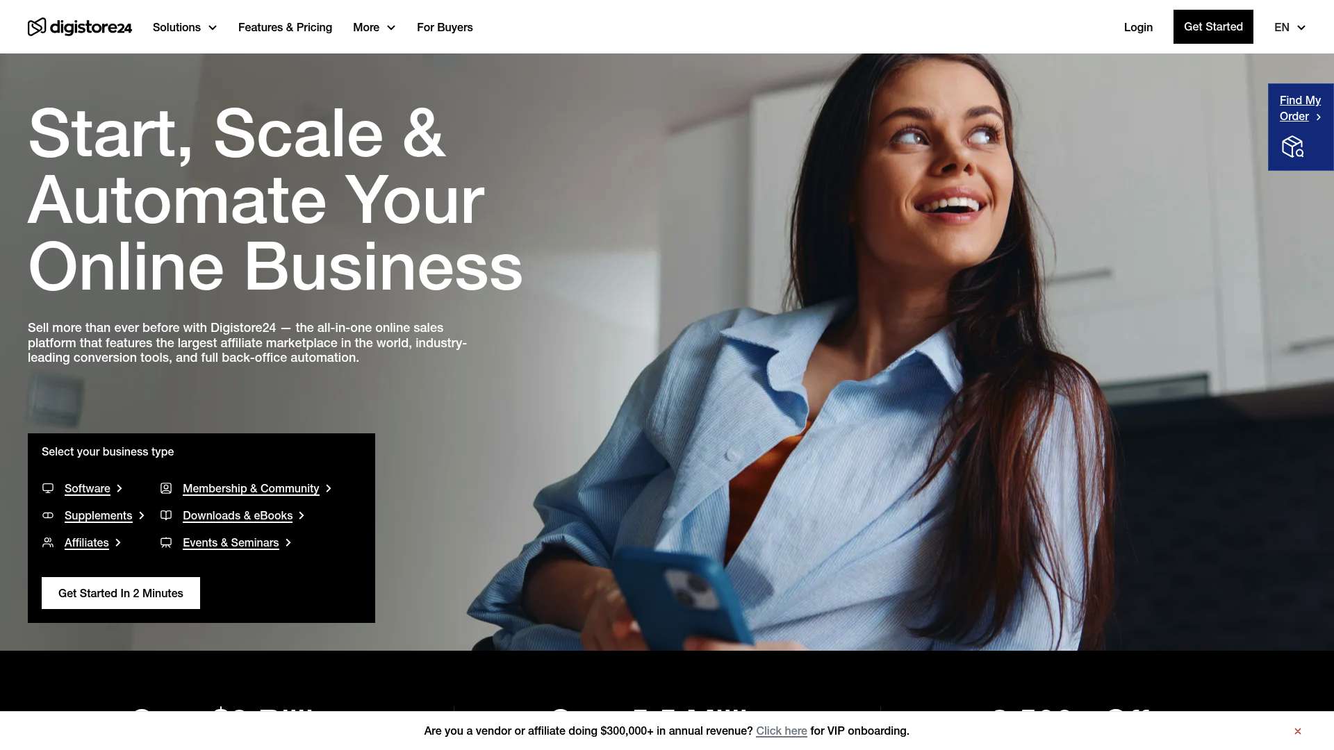 Digistore24 homepage