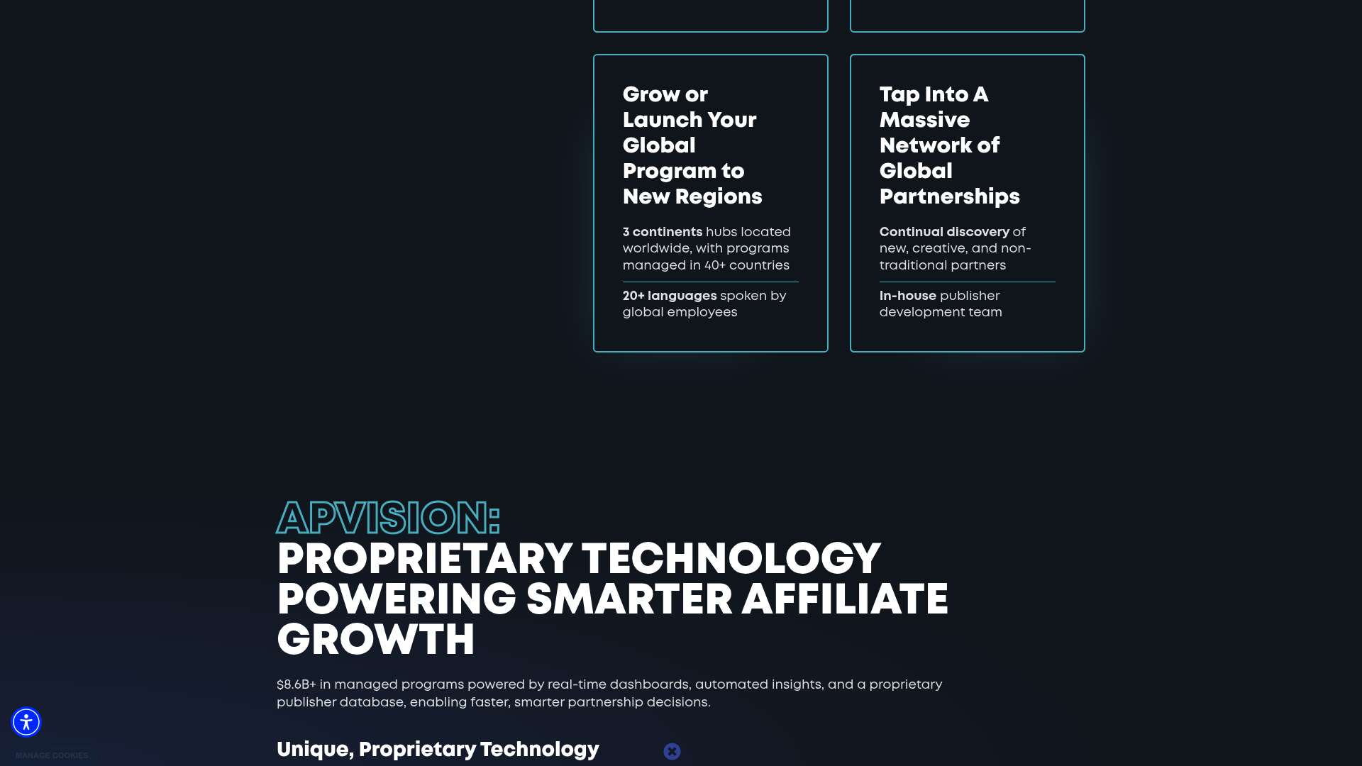 Acceleration Partners homepage
