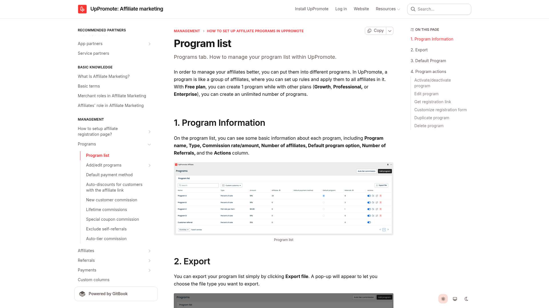 UpPromote homepage