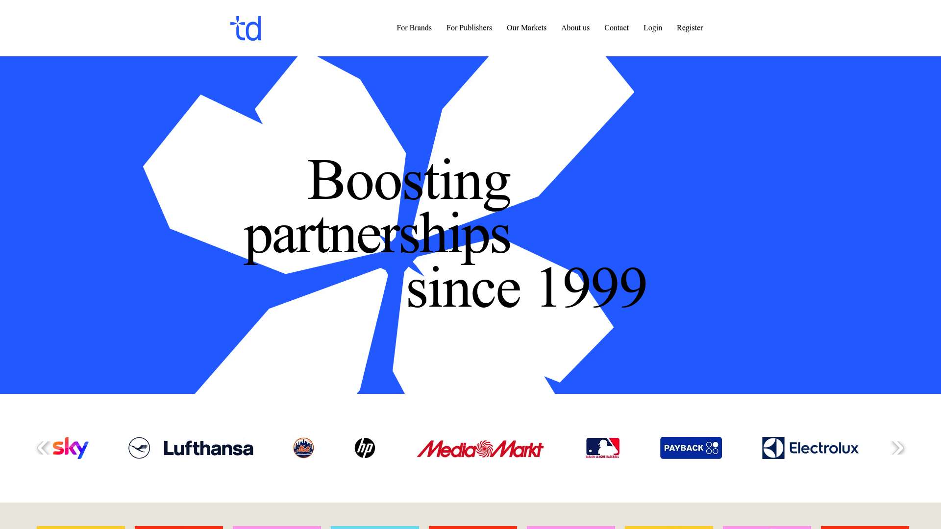 Tradedoubler homepage