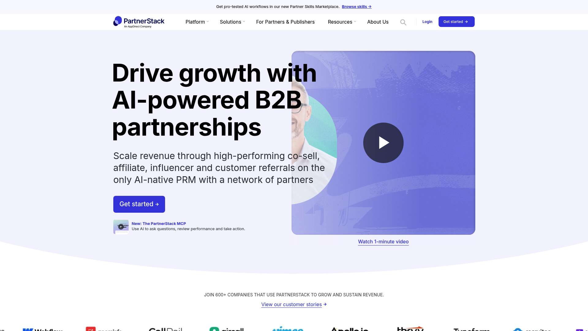 PartnerStack homepage