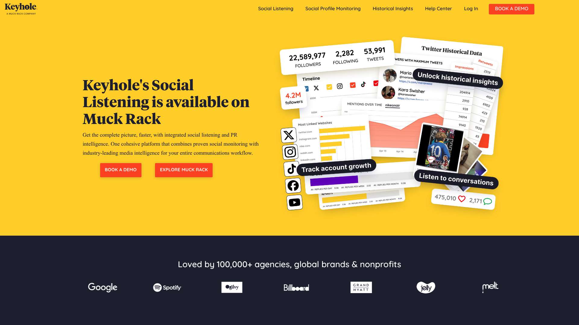 Keyhole homepage