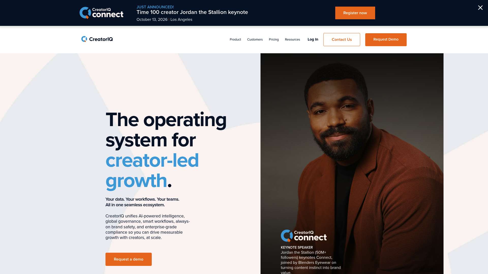 CreatorIQ homepage