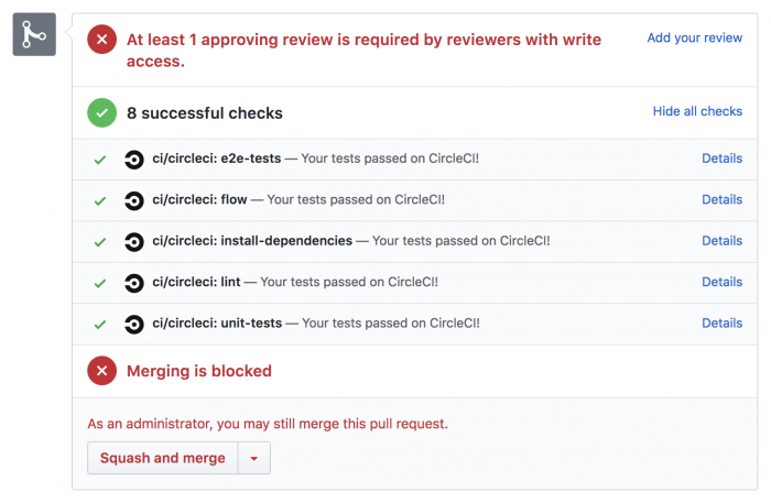 screenshot presenting code review