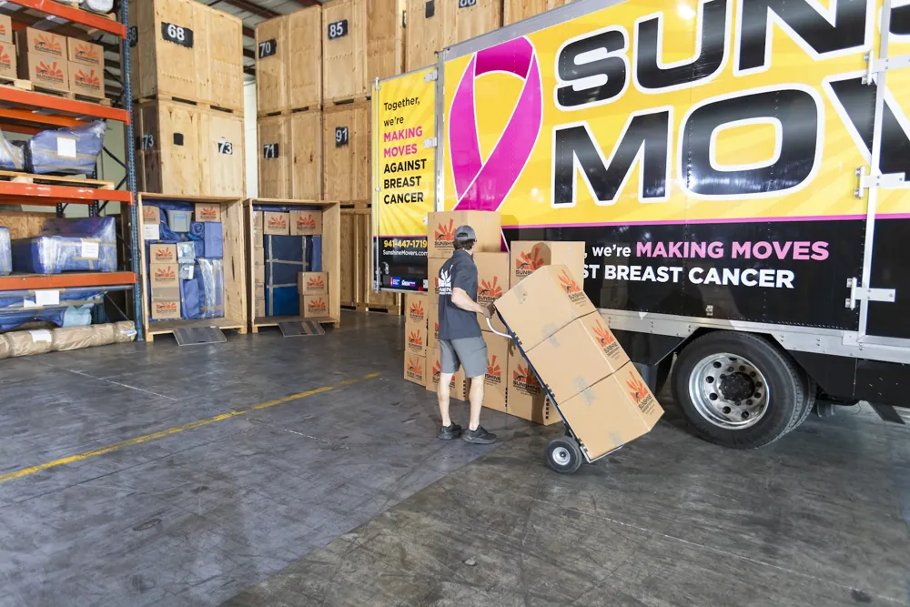 Row of clean storage units in Sarasota Florida