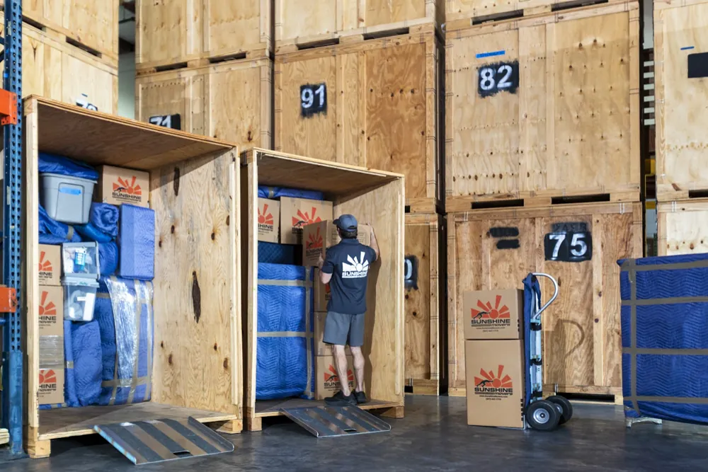 Moving company storing furniture when move-in date changes