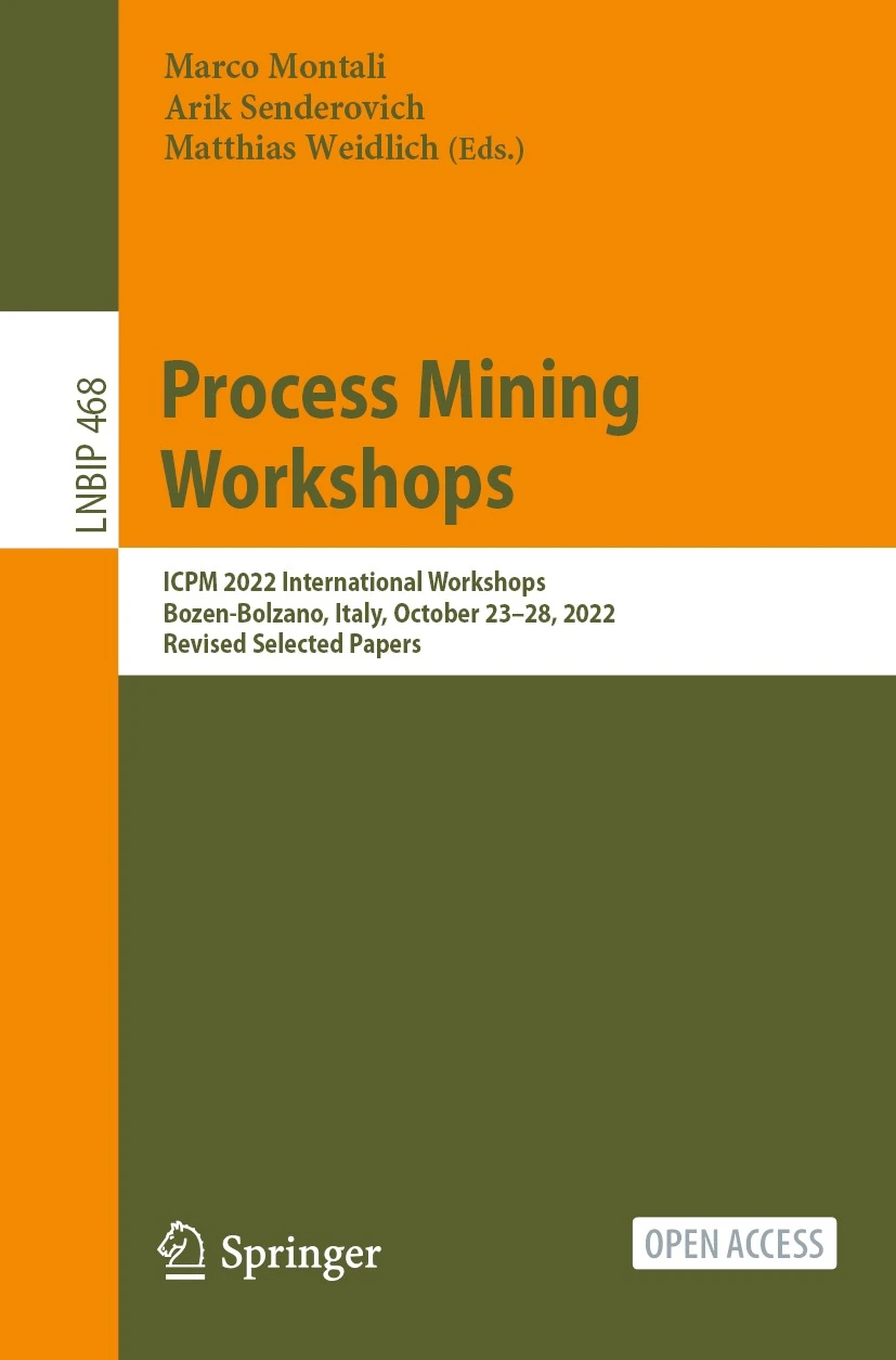 Book cover for Proceedings of the Process Mining Workshops at ICPM 2022