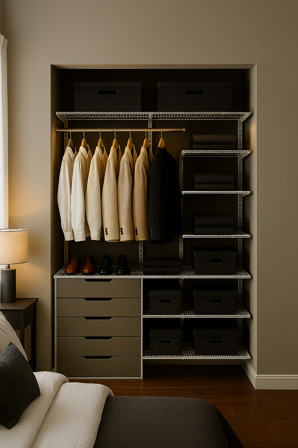 modular closet system assembled by A-Breasy Assembly & Services