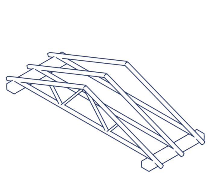 Prefabricated roof trusses