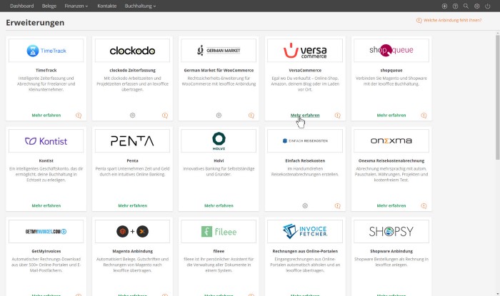LEXoffice Schnittstellen DATEV