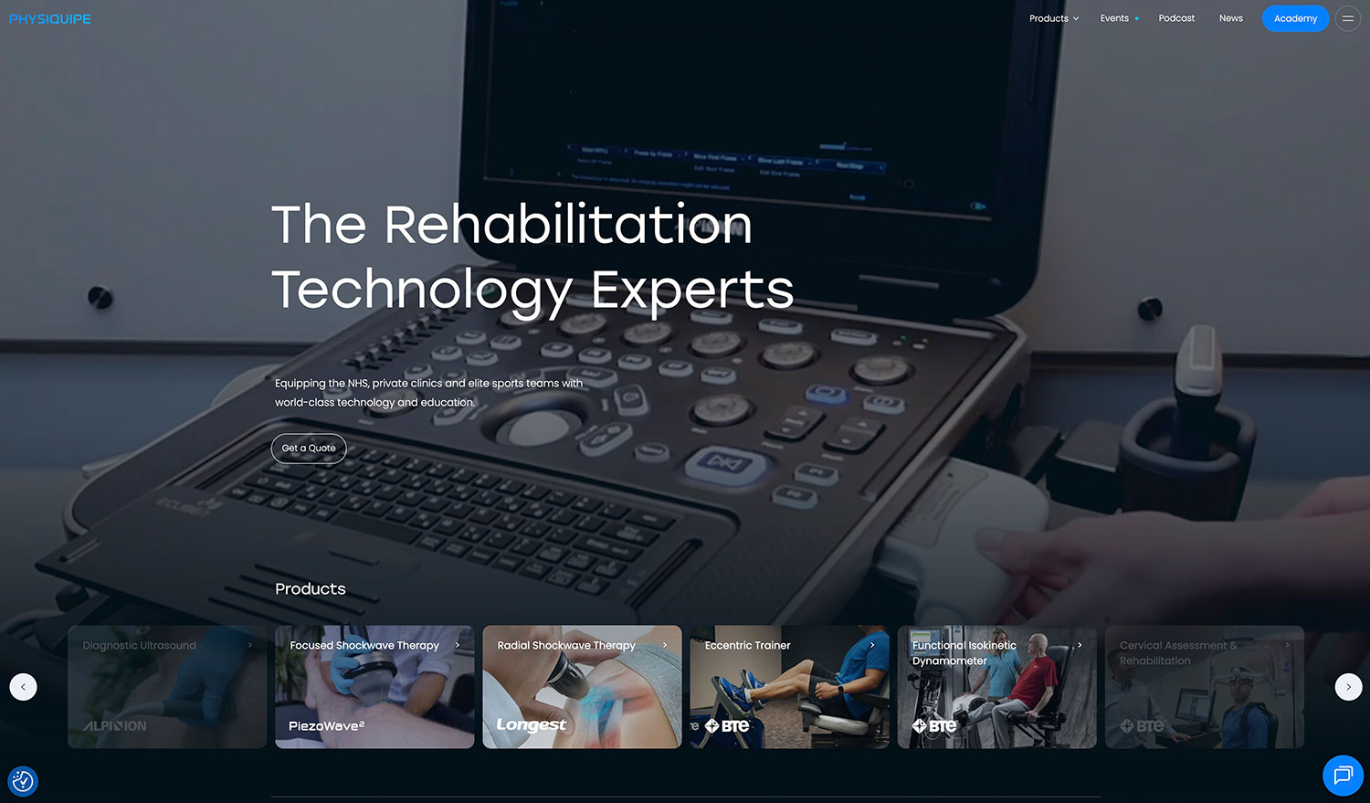 Physiquipe Website