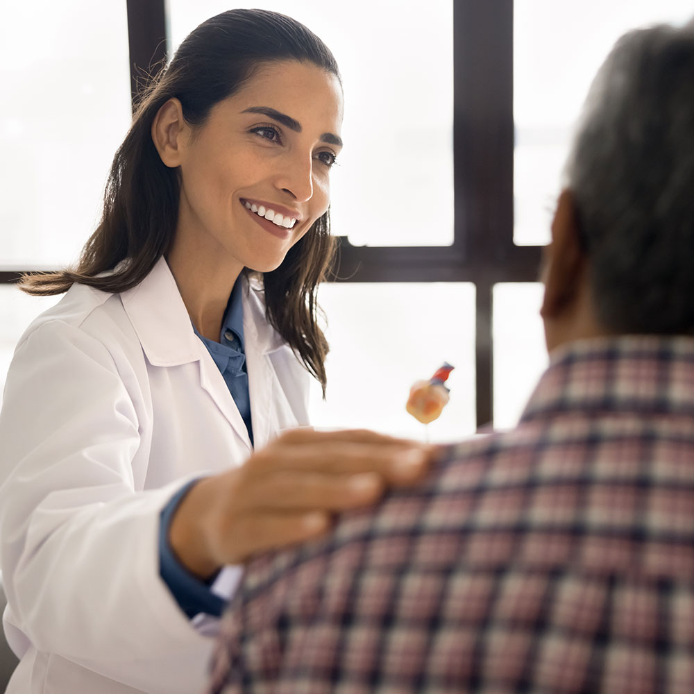 Therapist caring for pateient