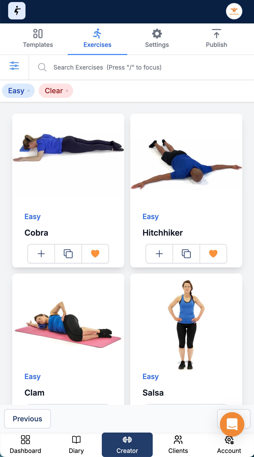 Exercise prescription