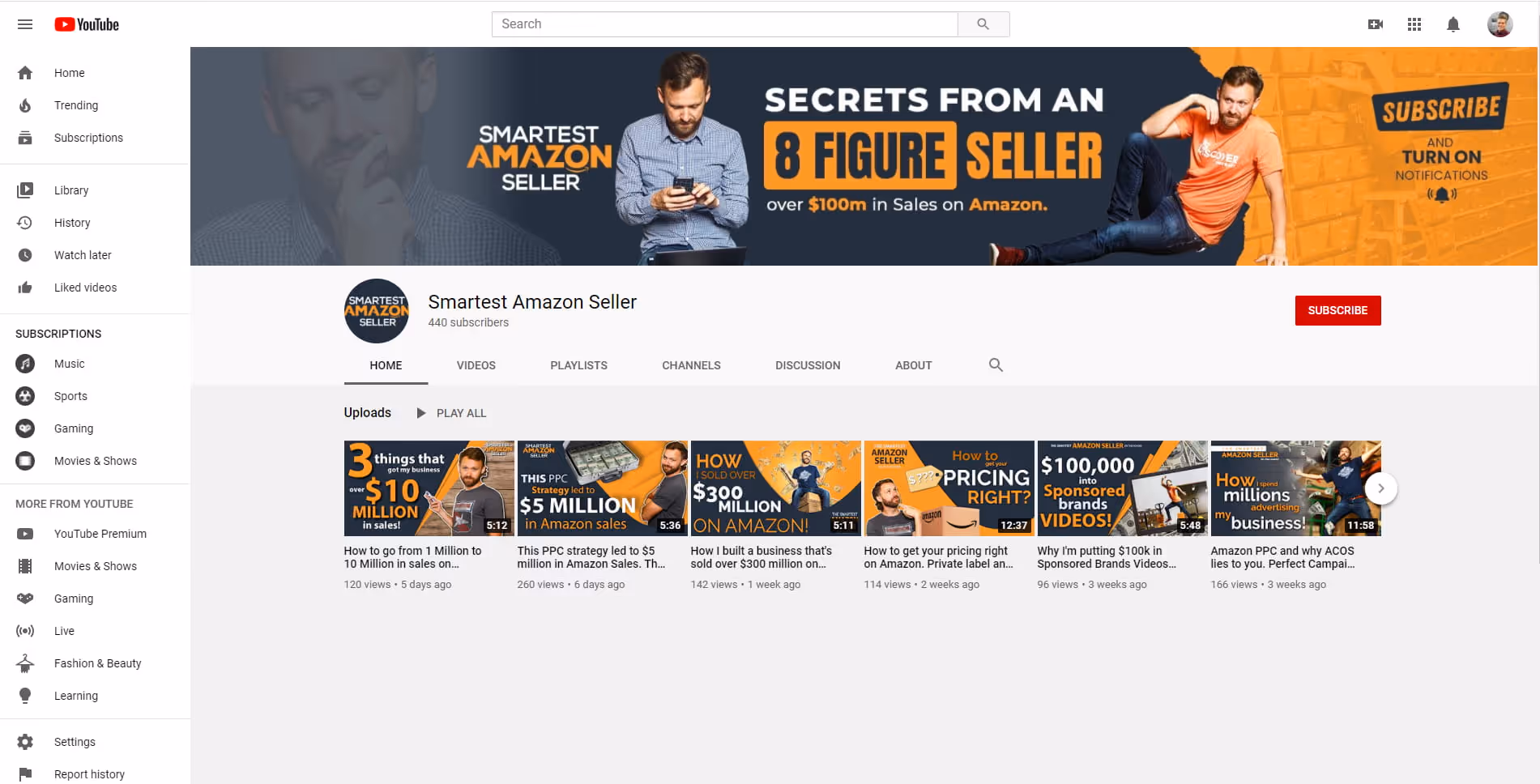 SmartScout Youtube channel