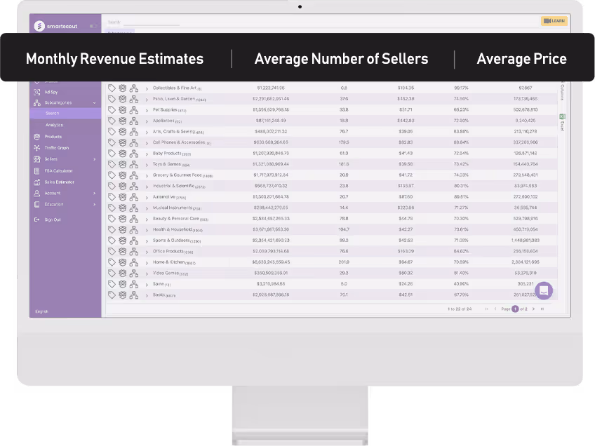 subcategories data image