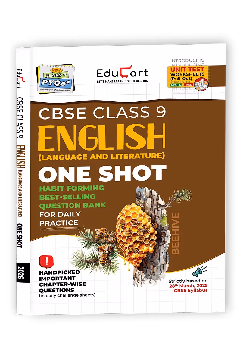 Educart CBSE Class 9 English One-shot Question Bank 2026 (Strictly for 2025-26 Exam)