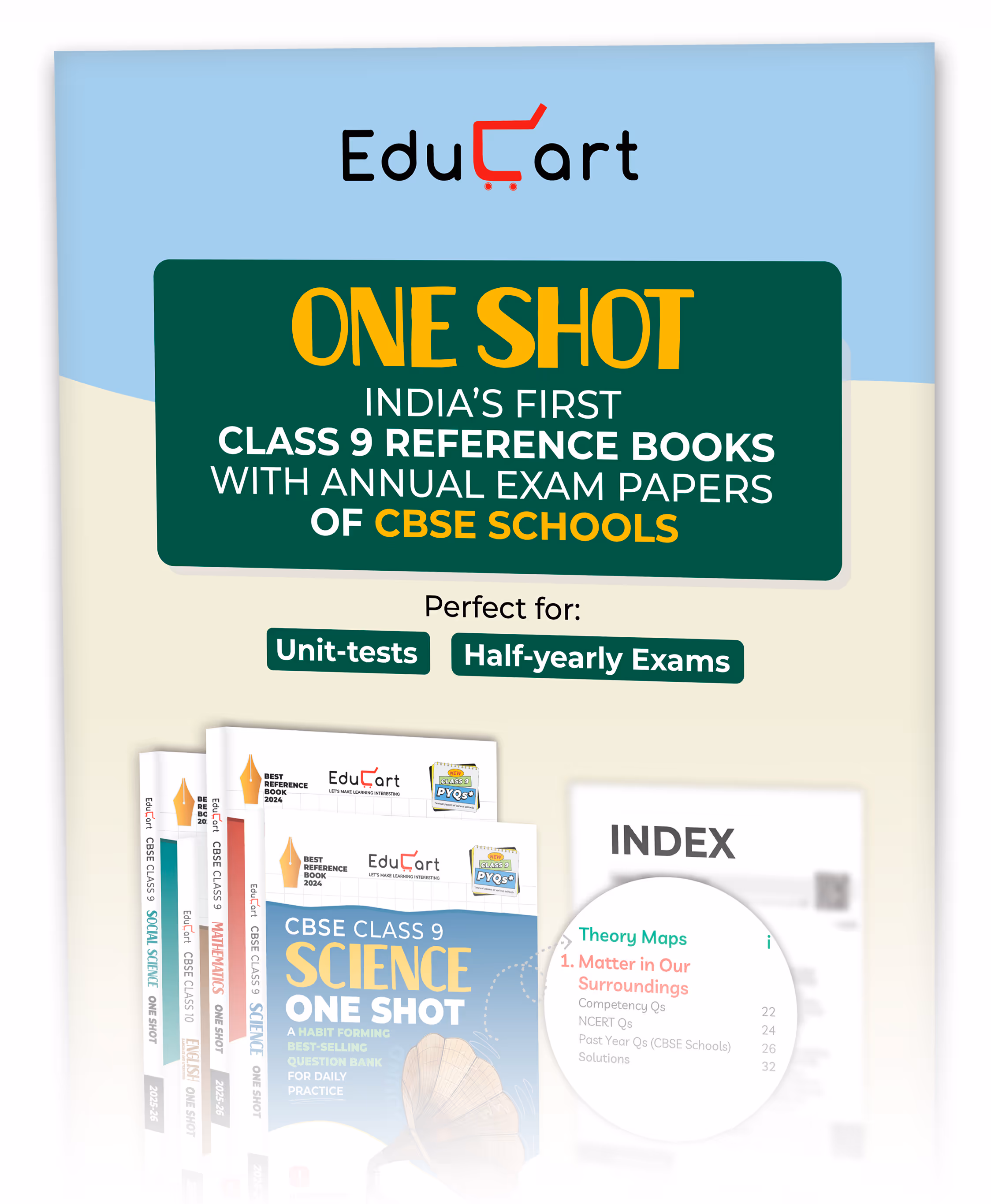 Educart CBSE Class 9 Free One Shot Test Yourself Booklet 2025-26
