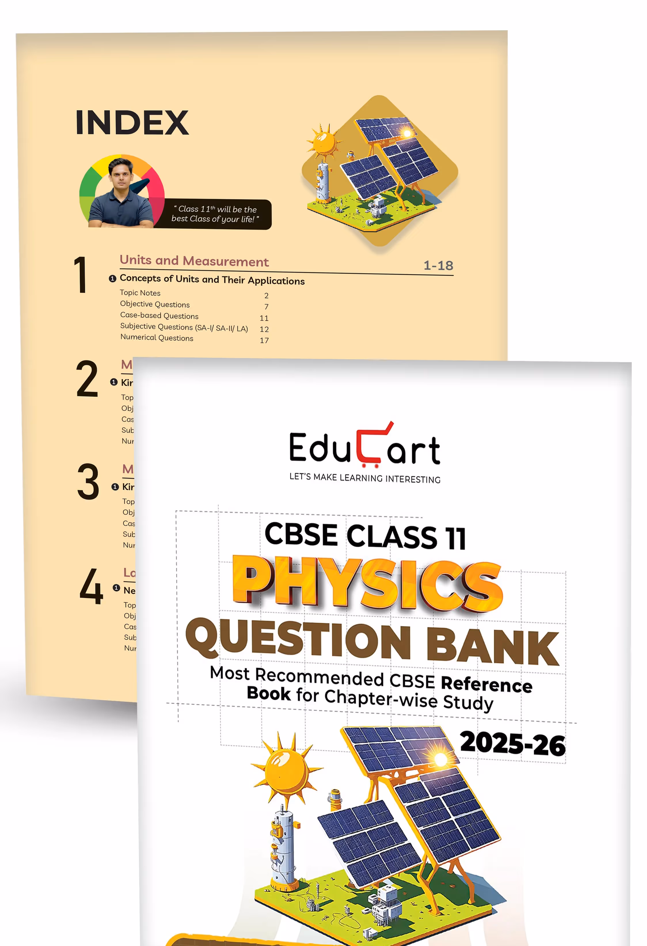 Educart CBSE Class 11 Question Bank Physics, Chemistry, Biology and English 2026 (Set of 4 Books strictly for 2025-26 Exam)