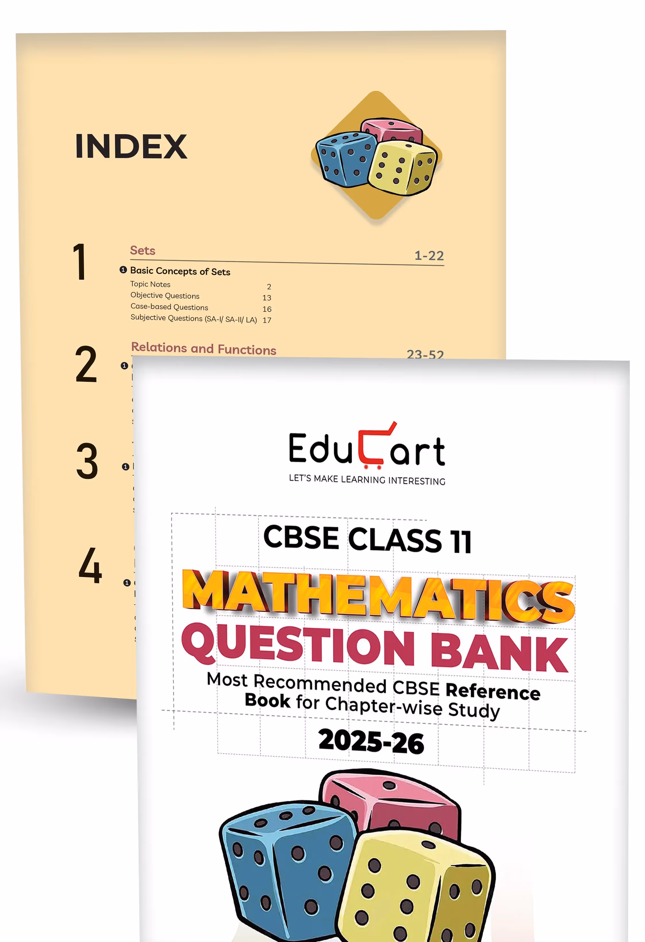 Educart CBSE Class 11 Question Bank Physics, Chemistry, Mathematics and English 2026 (Set of 4 Books strictly for 2025-26 Exam)