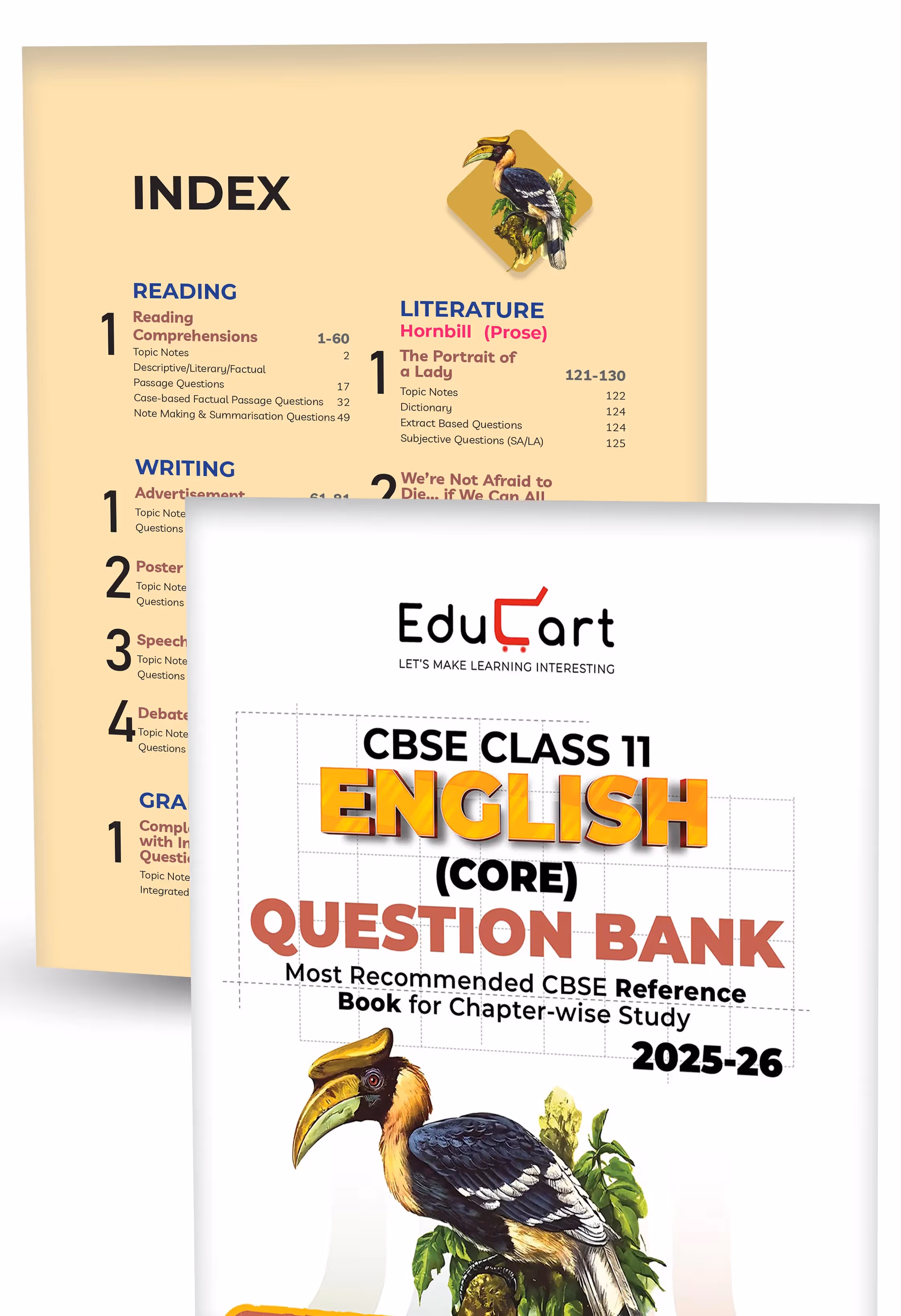 Educart CBSE Class 11 Question Bank Physics, Chemistry, Biology and English 2026 (Set of 4 Books strictly for 2025-26 Exam)