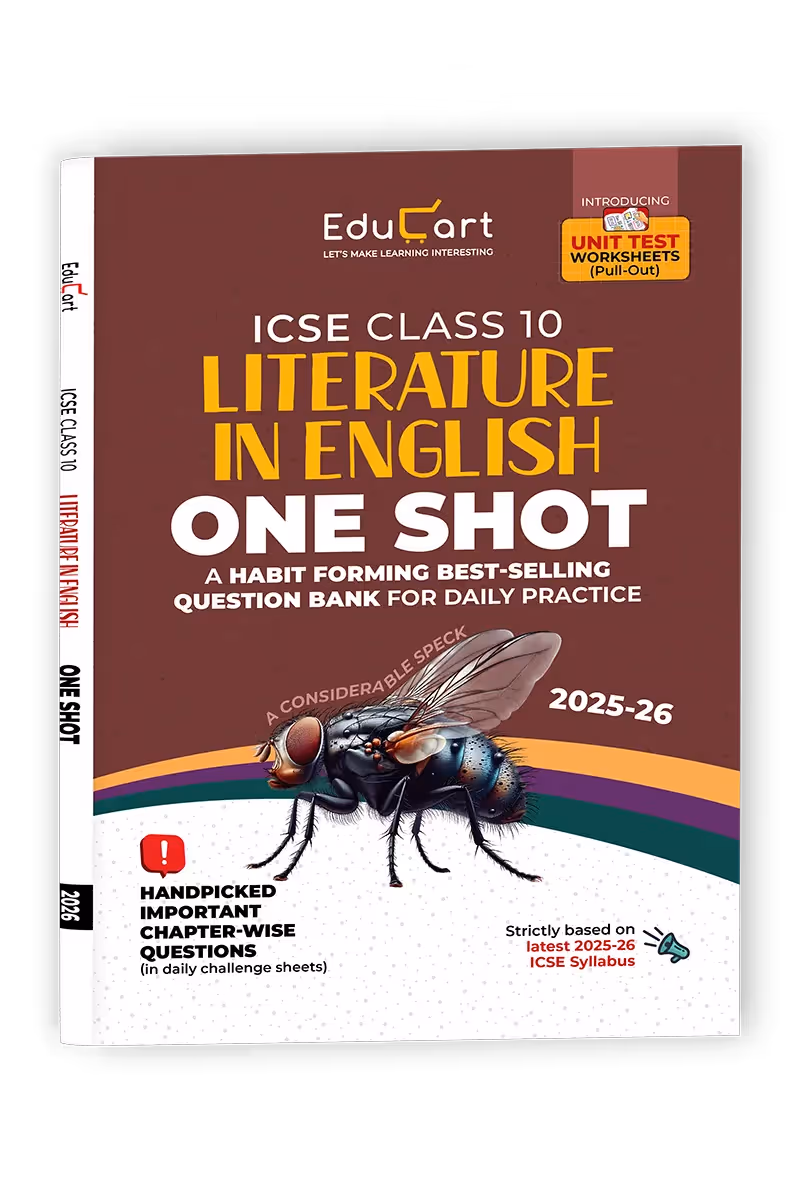 Educart ICSE Class 10 One-shot Question Bank 2026 English Litreature (strictly for 2025-26 boards)