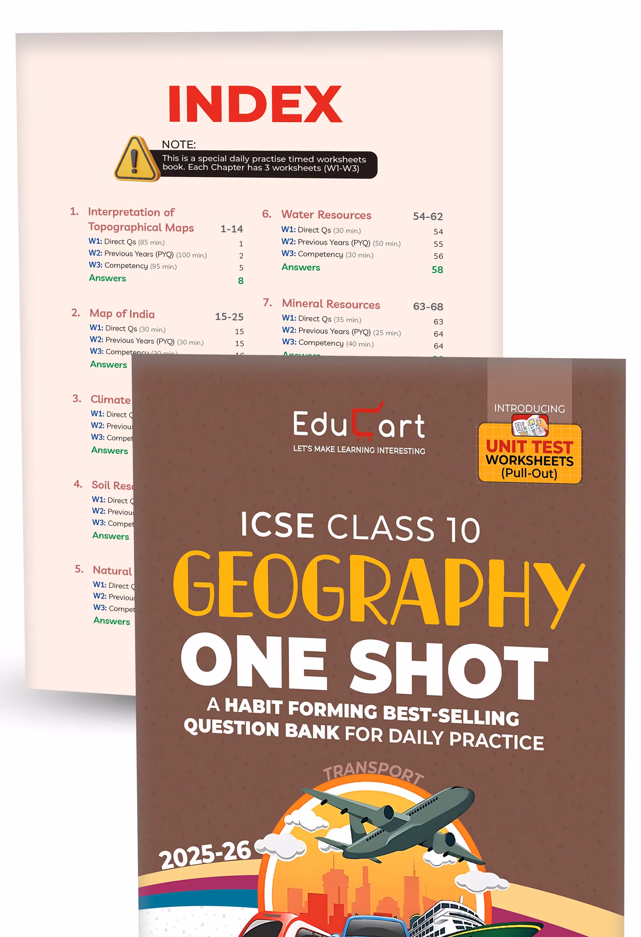 Educart ICSE Class 10 One Shot Question Bank 2026 | English Language, Literature in English, Geography, History & Civics (Set of 4 Books) For 2025-26 Exam