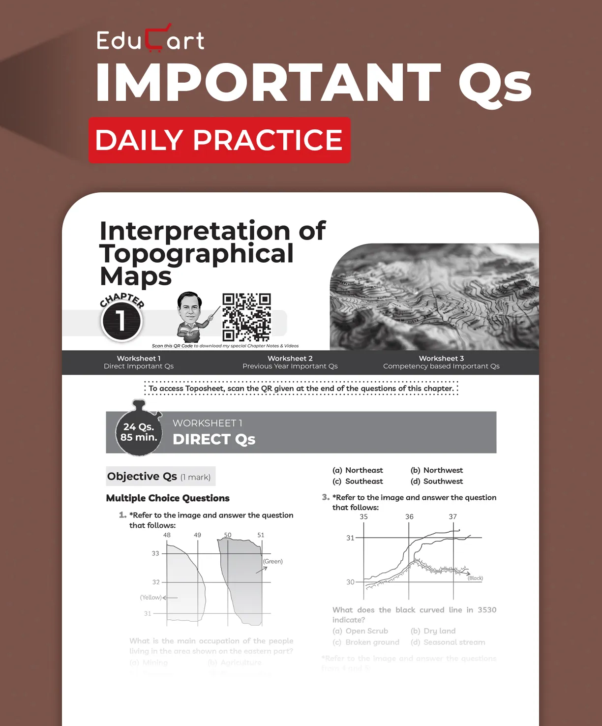 Educart ICSE Class 10 One-shot Question Bank 2026 Geography (strictly for 2025-26 boards)