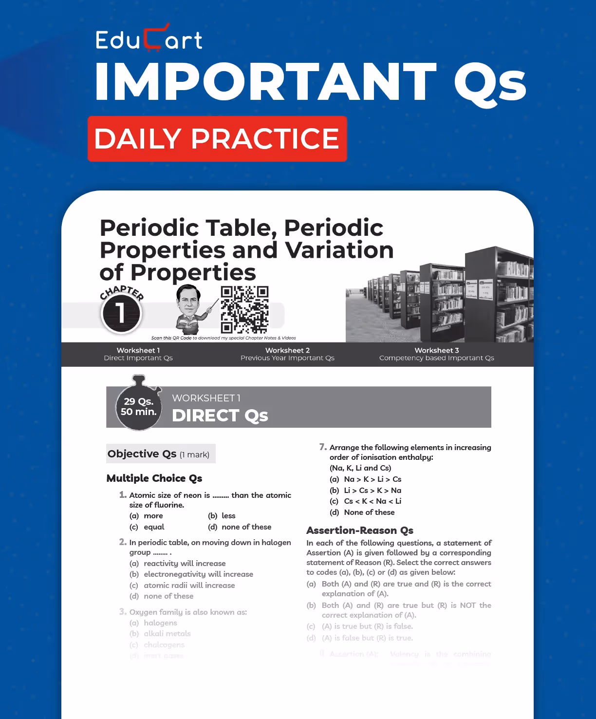 Educart ICSE Class 10 One-shot Question Bank 2026 Chemistry (strictly for 2025-26 boards)