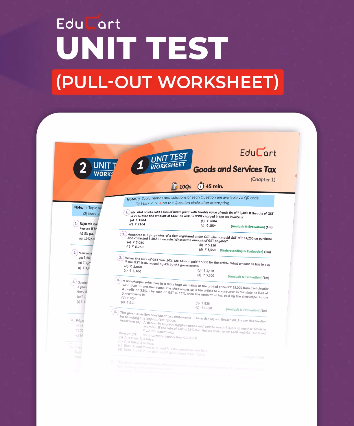 Educart ICSE Class 10 One-shot Question Bank 2026 Mathematics (strictly for 2025-26 boards)