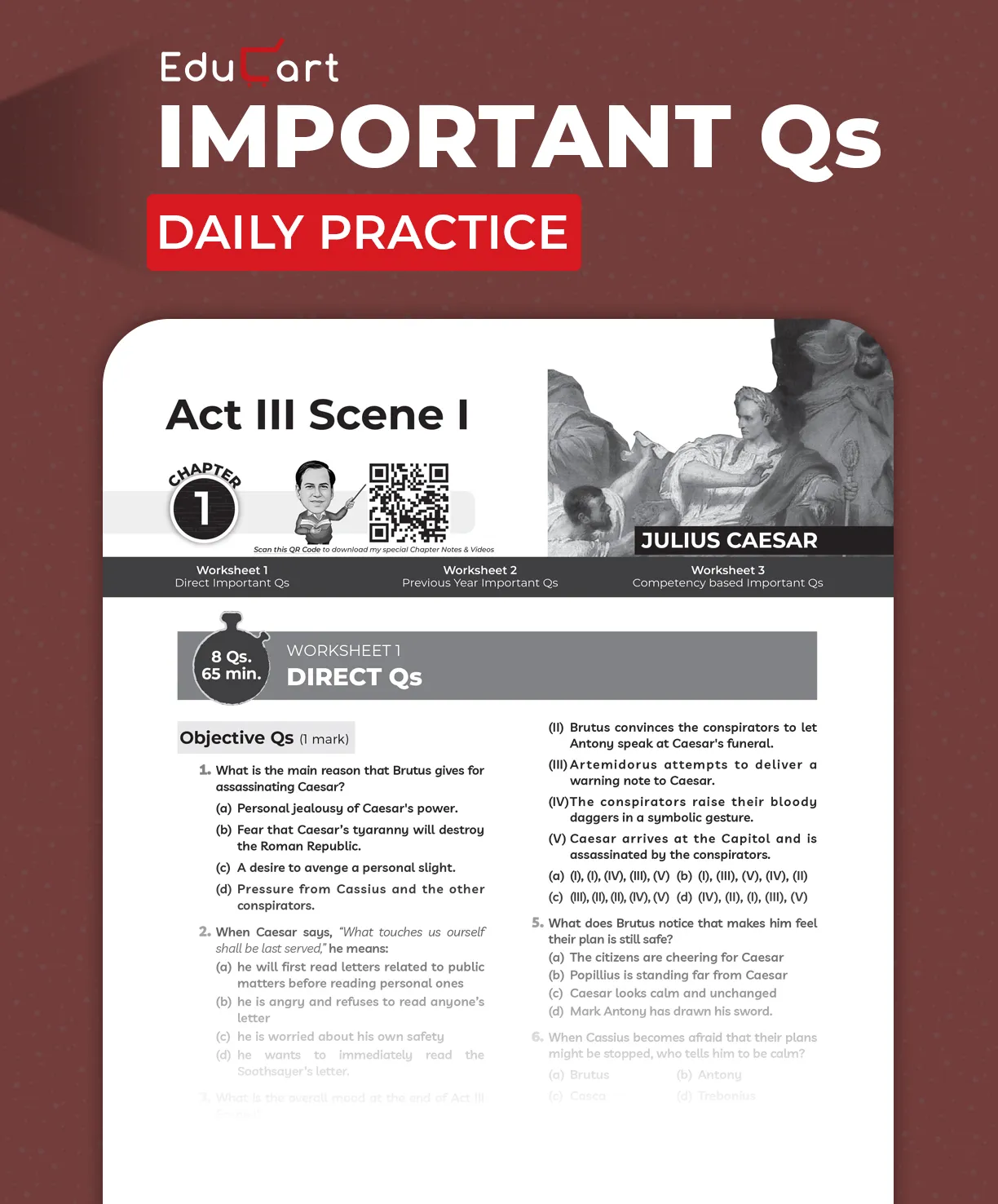 Educart ICSE Class 10 One-shot Question Bank 2026 English Litreature (strictly for 2025-26 boards)