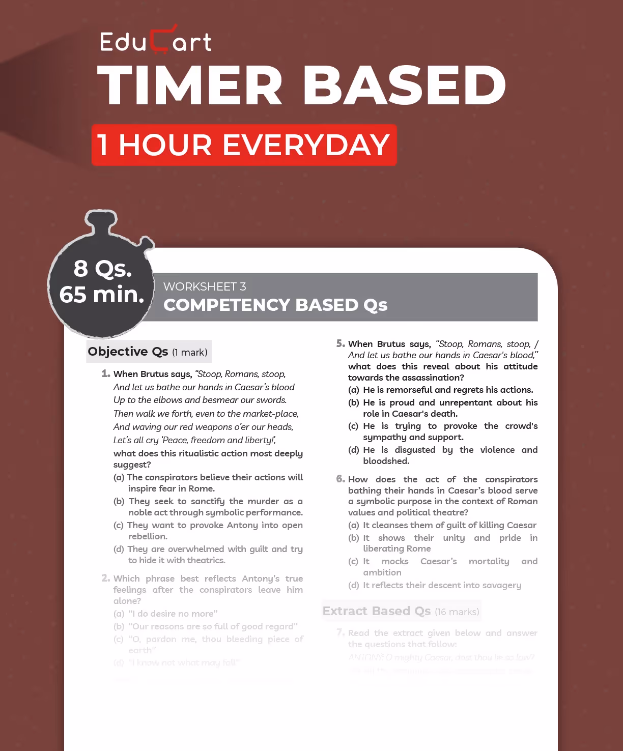 Educart ICSE Class 10 One-shot Question Bank 2026 English Litreature (strictly for 2025-26 boards)