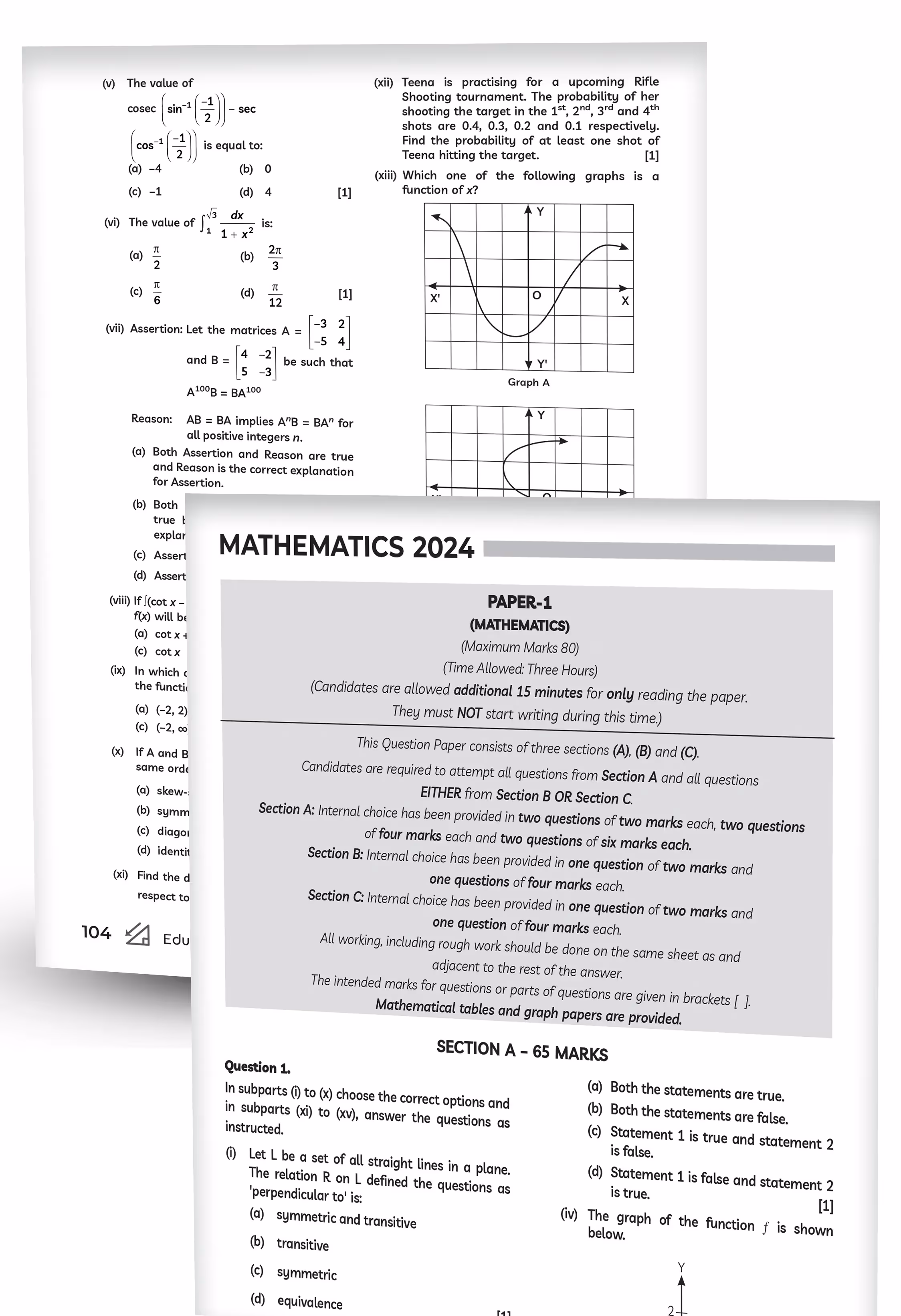 Educart ISC 10 Years Solved Papers Class 12 for 2025 Science Stream - Physics, Chemistry, Maths, Biology, English Language & Literature, Computer Application, Physical Education and Hindi (Strictly Based on 2024-25 CISCE Syllabus)