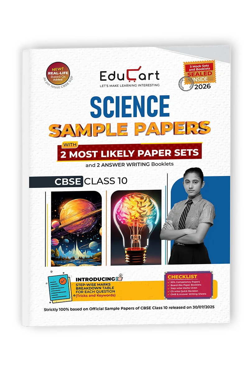 Educart CBSE Science Class 10 Sample Papers 2025-26