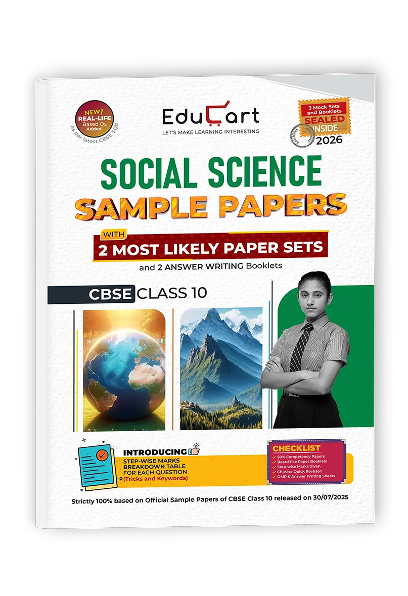 Educart CBSE Social Science Class 10 Sample Papers 2025-26