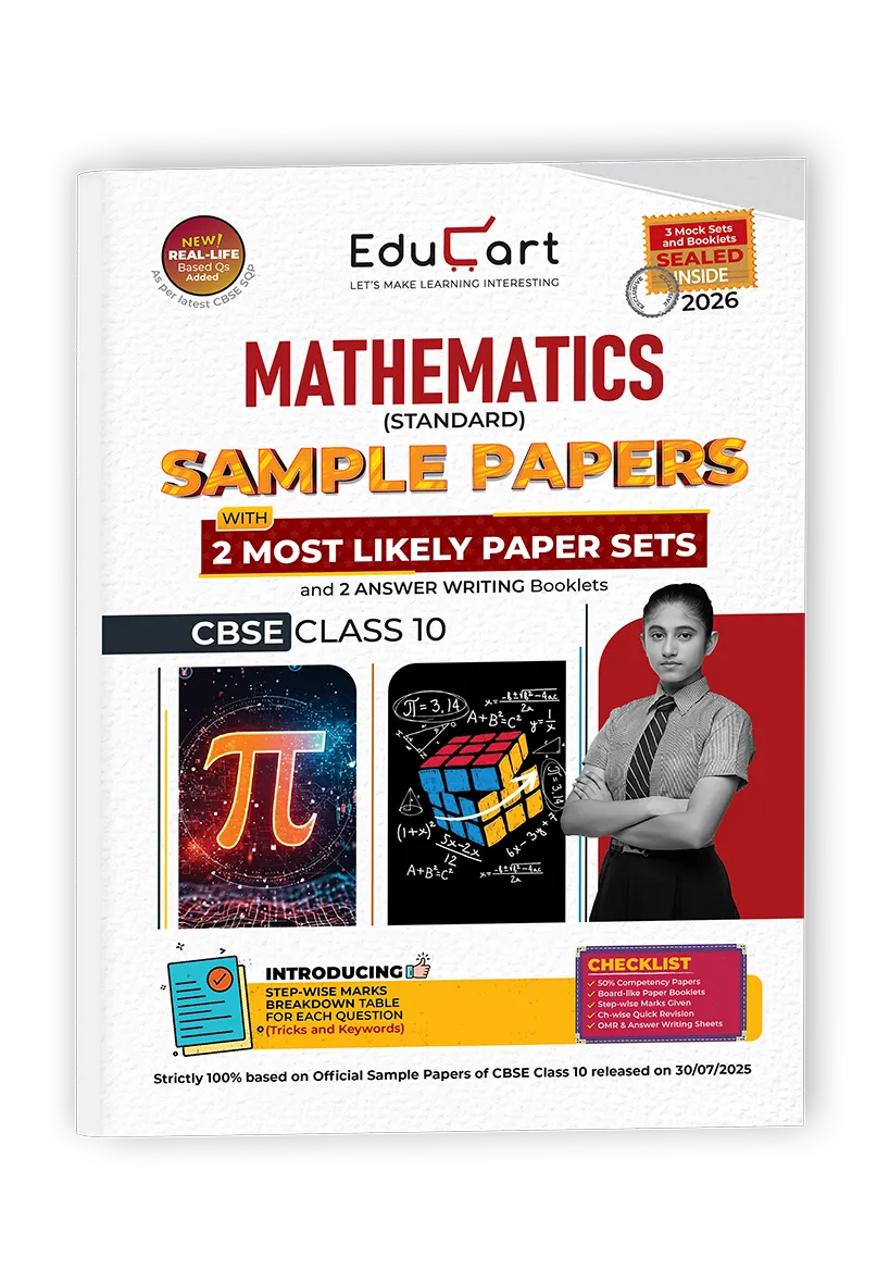 Educart CBSE Mathematics Standard Class 10 Sample Papers 2025-26