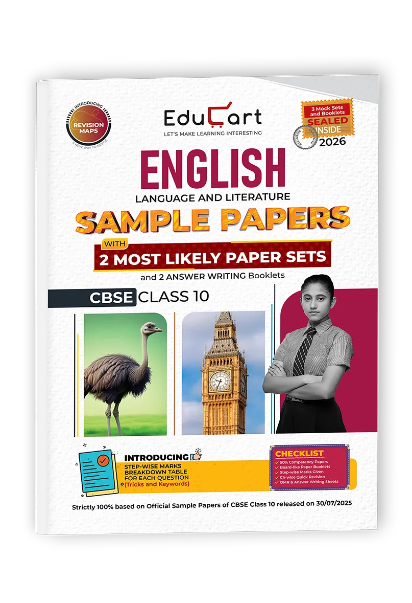 Educart CBSE English Language and Literature Class 10 Sample Papers 2025-26