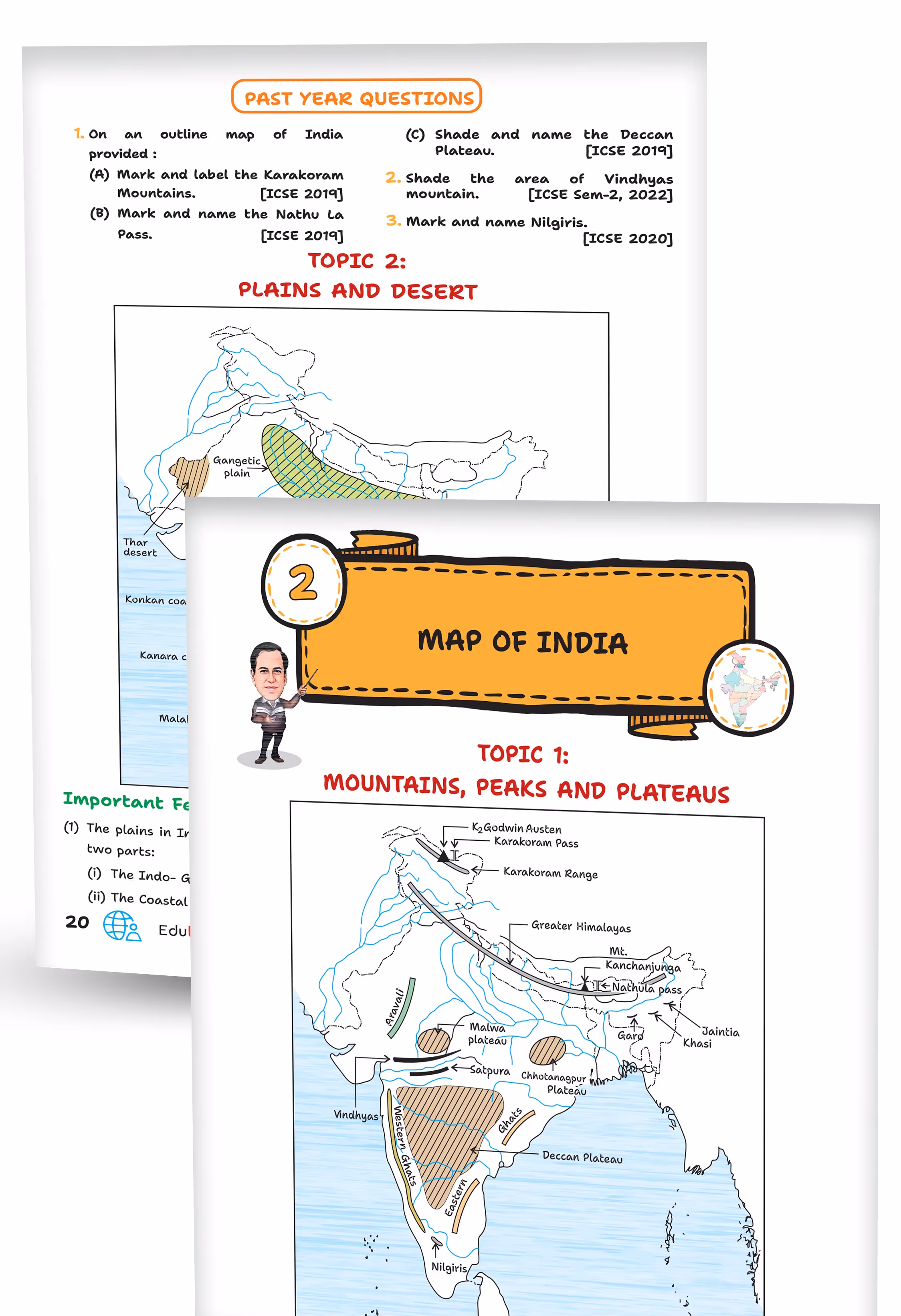Educart Handouts ICSE Class 10 Geography Handwritten Notes 2026 (for PTs, half-yearly and board exam 2025-26)