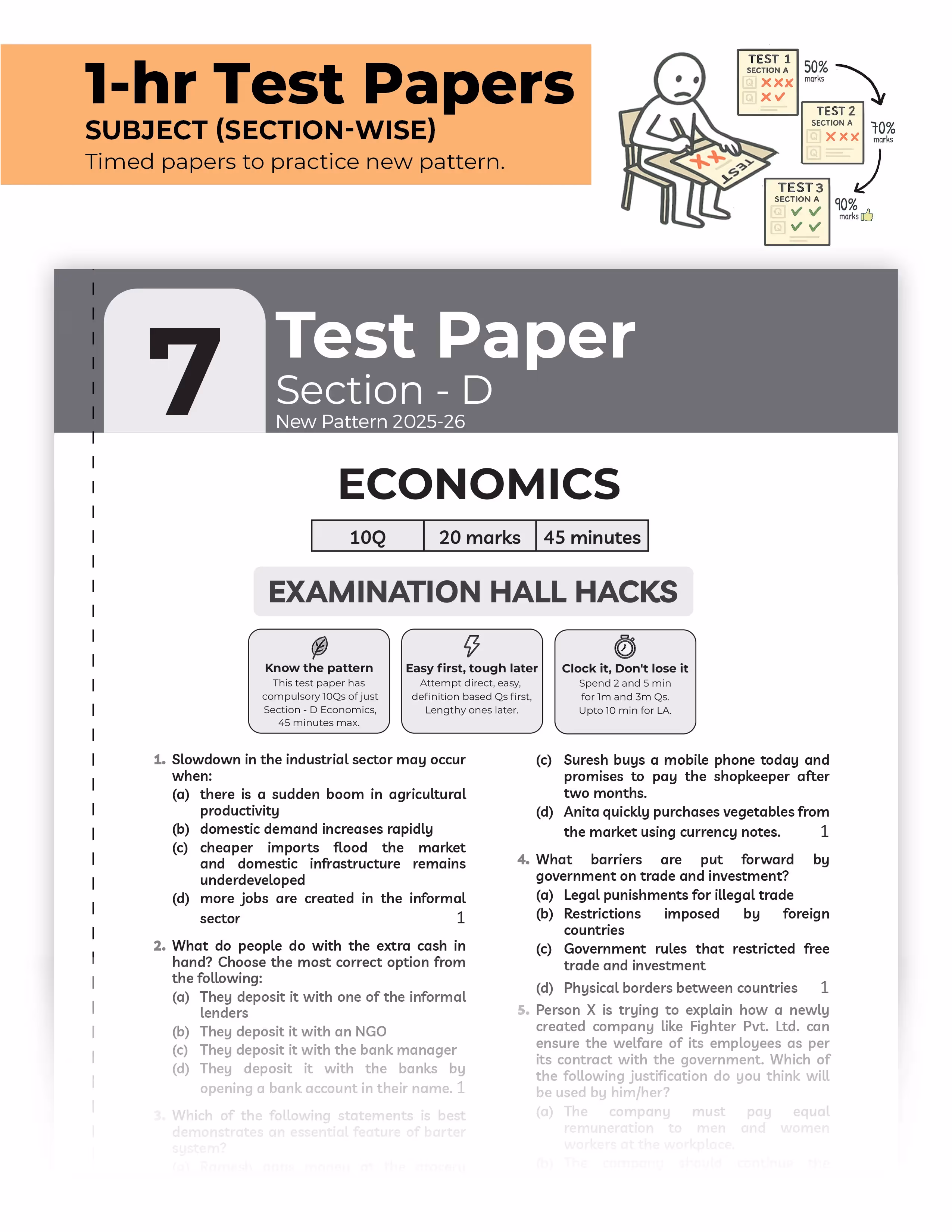 Educart CBSE Sample Paper Class 10 2025-26 Social Science (Introducing exclusive step-by-step new practice concept on 2026 pattern)