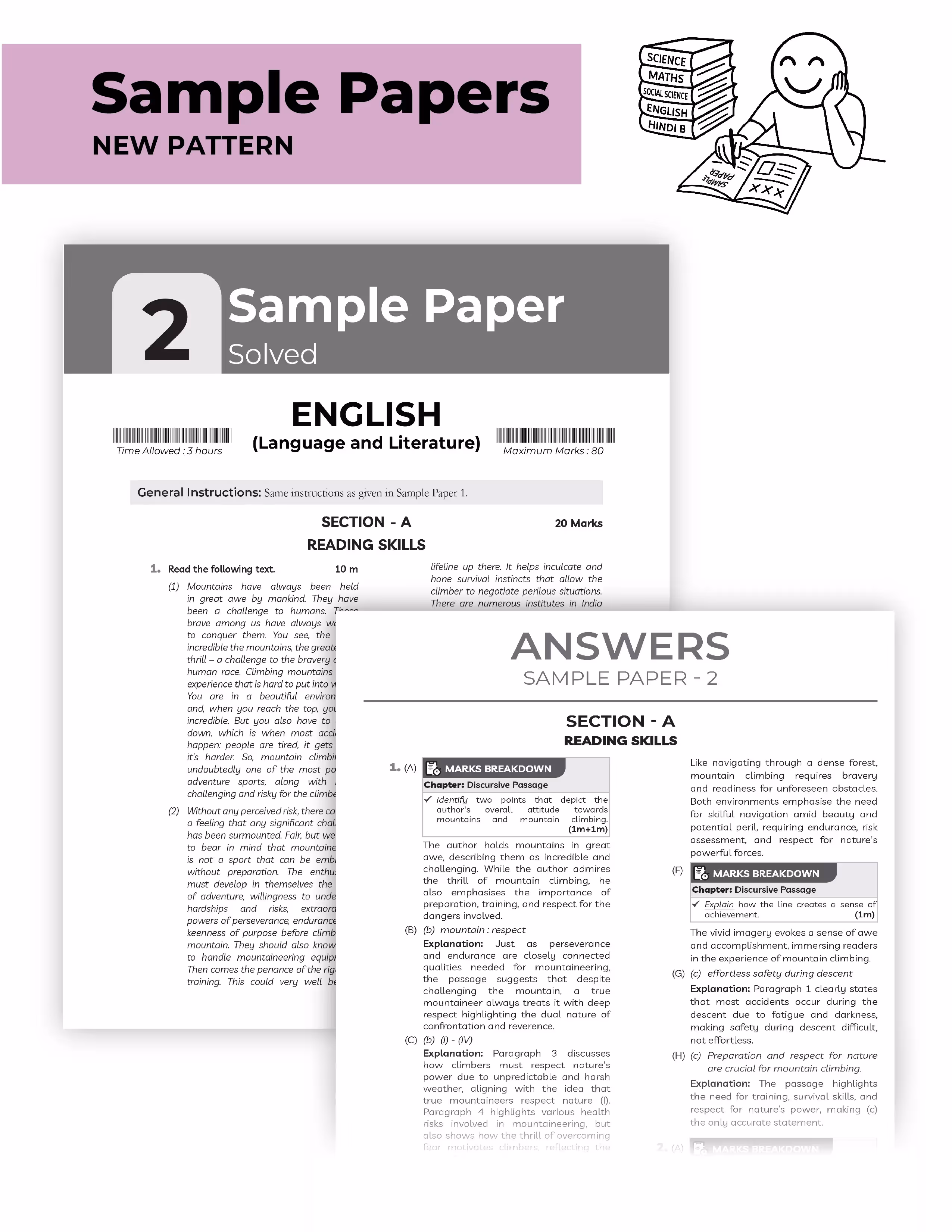 Educart CBSE Sample Paper Class 10 2025-26 English Language and Literature (Introducing exclusive step-by-step new practice concept on 2026 pattern)