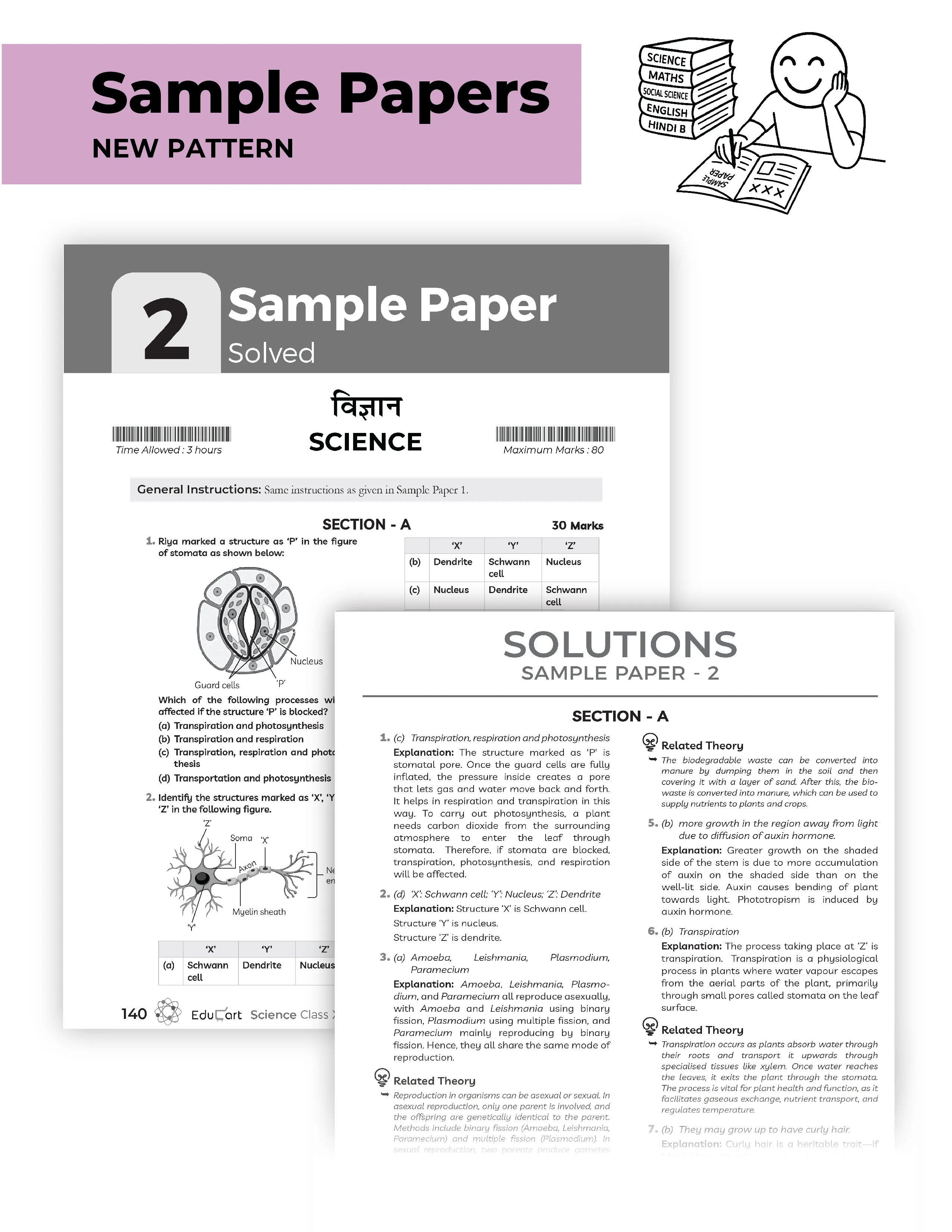 Educart CBSE Sample Paper Class 10 2025-26 Science (Introducing exclusive step-by-step new practice concept on 2026 pattern)