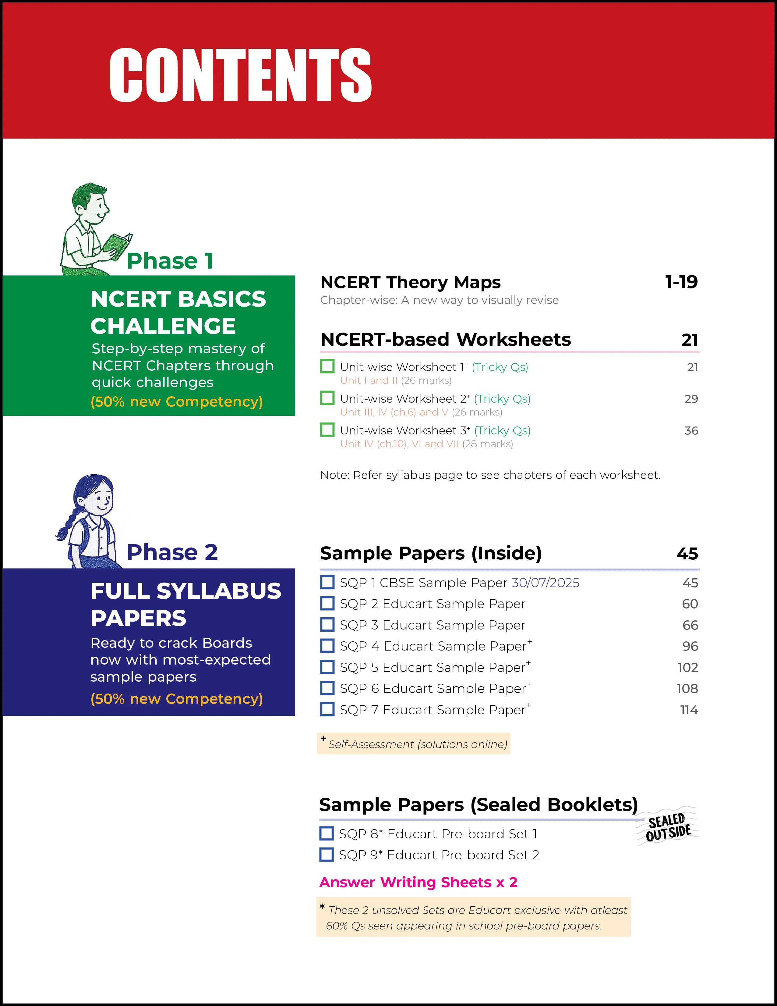 Educart CBSE Sample Paper Class 10 2025-26 Mathematics Basic (Introducing exclusive step-by-step new practice concept on 2026 pattern)