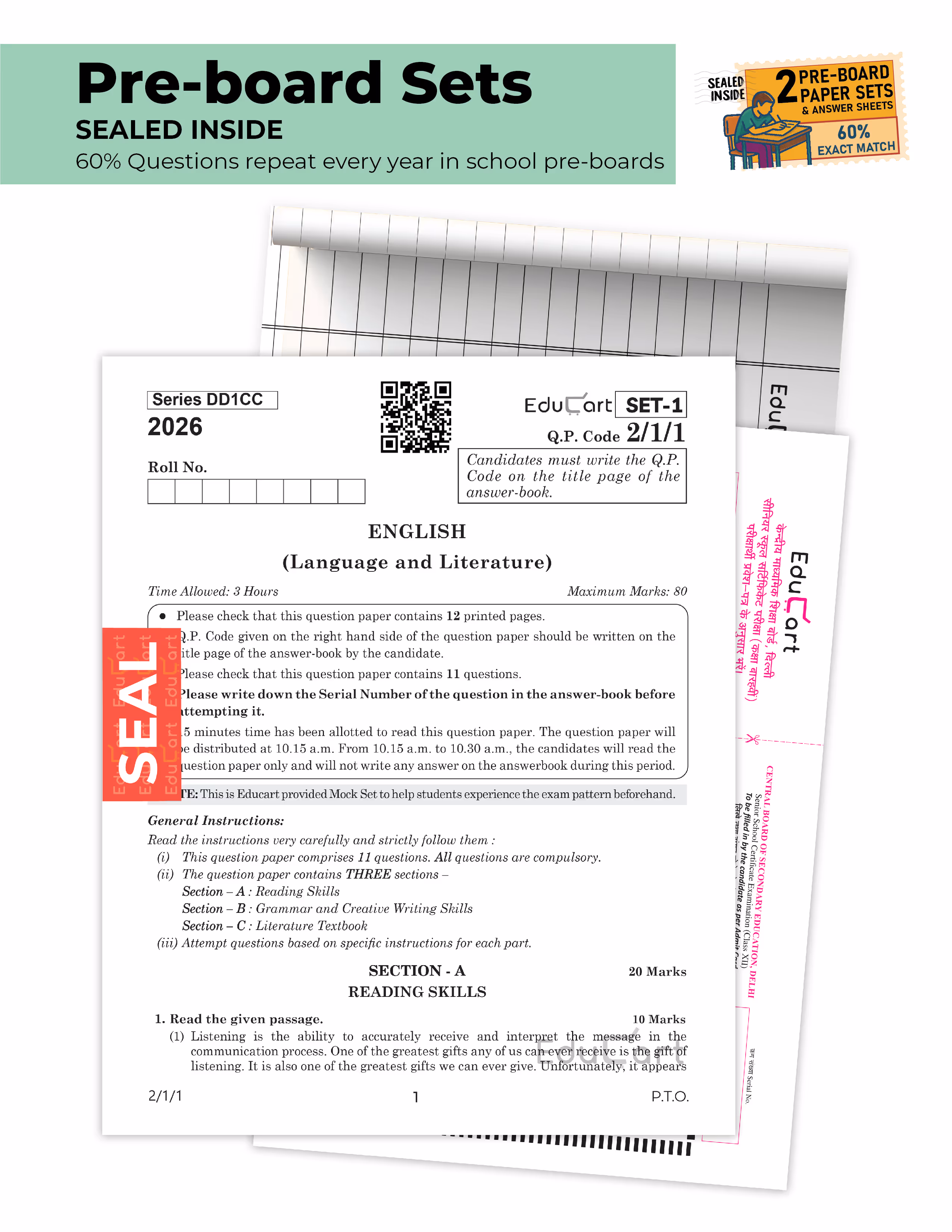 Educart CBSE Sample Paper Class 10 2025-26 - Science, Mathematics Standard, Social Science & English (Introducing exclusive step-by-step new practice concept on 2026 pattern) Set of 4 Books