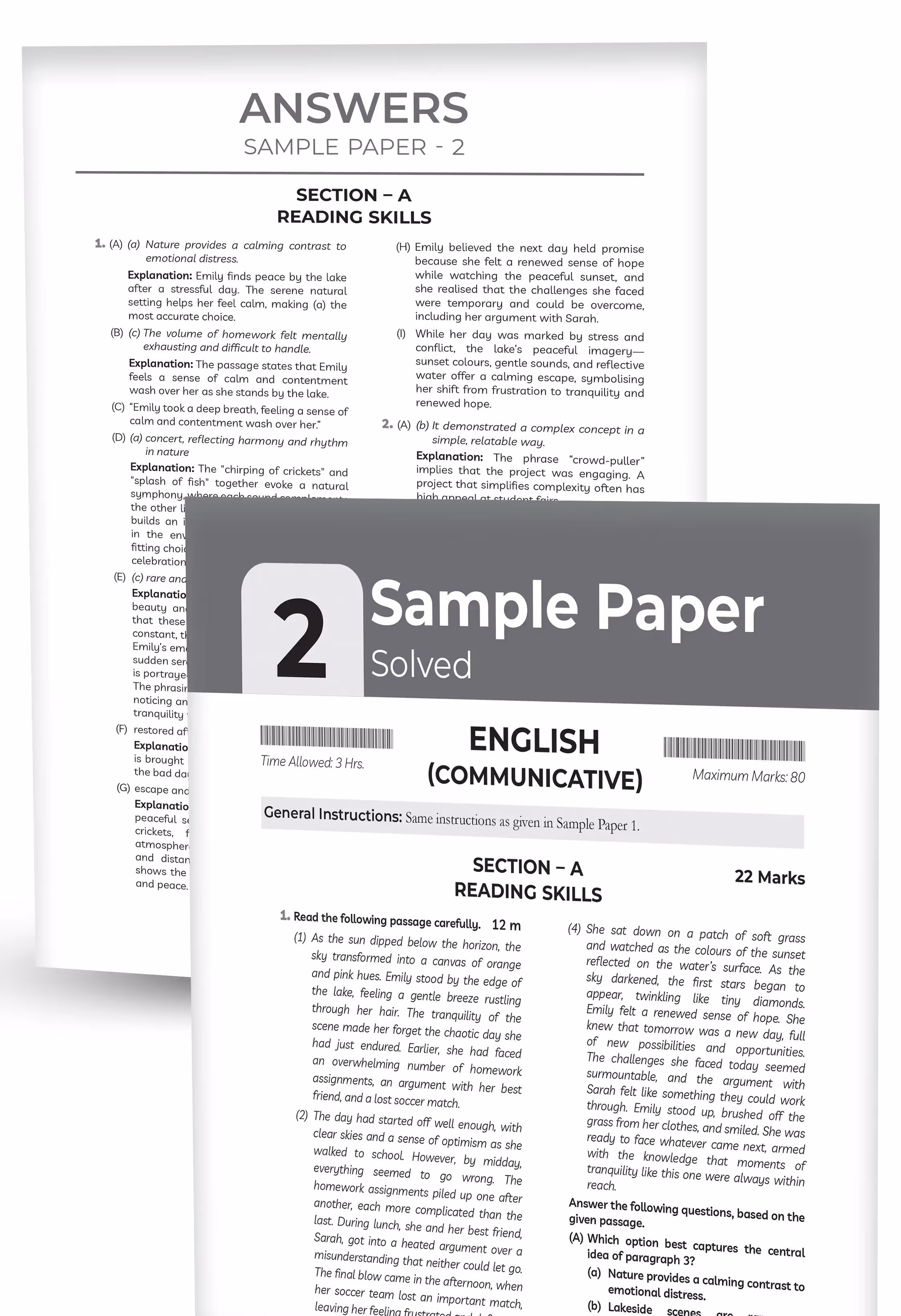 Educart CBSE Sample Paper Class 10 2025-26 English Communicative (Introducing exclusive step-by-step new practice concept on 2026 pattern)