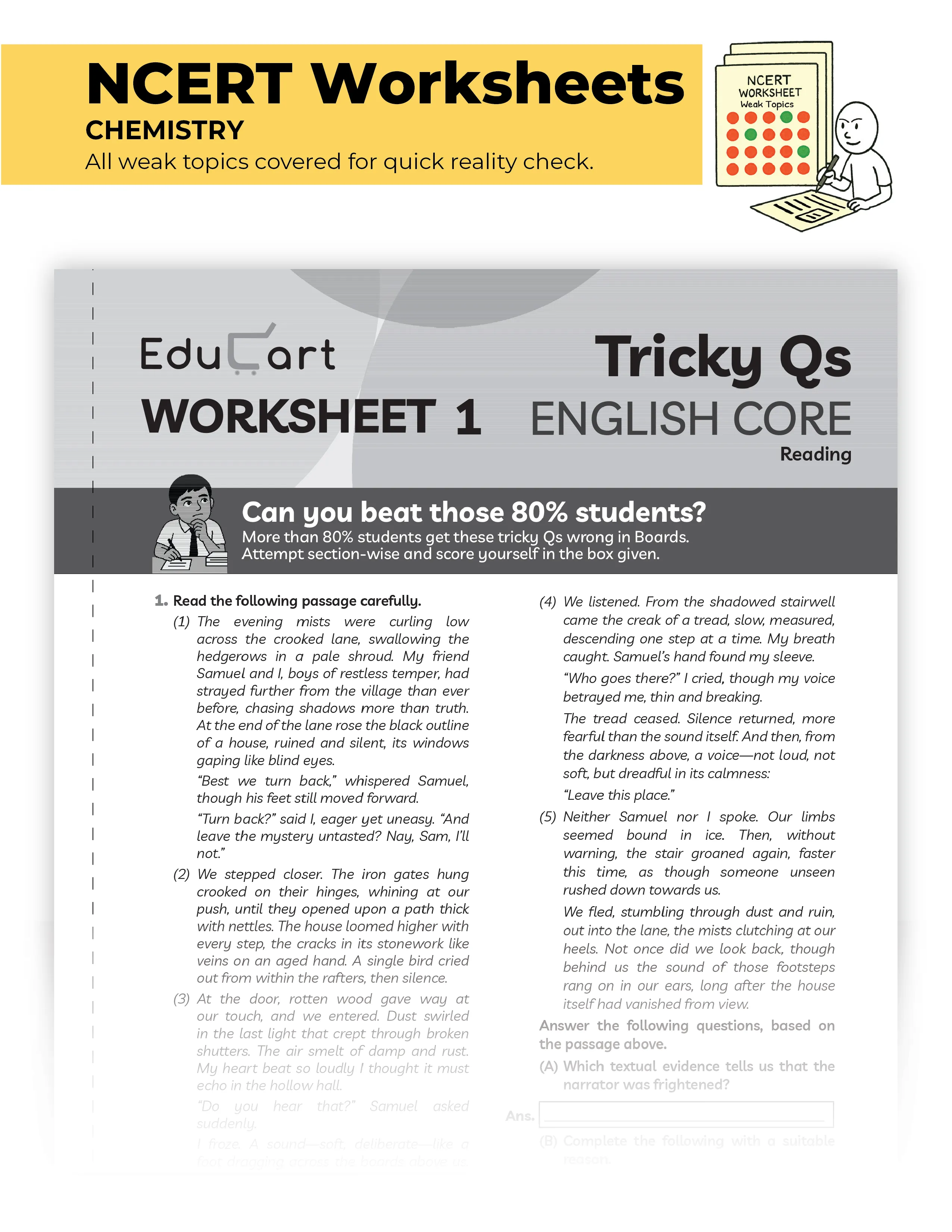 Educart CBSE Sample Paper Class 12 2025-26 – English Core (Based on latest CBSE Sample Papers Released on 30-07-25) For 2026 Board Exam